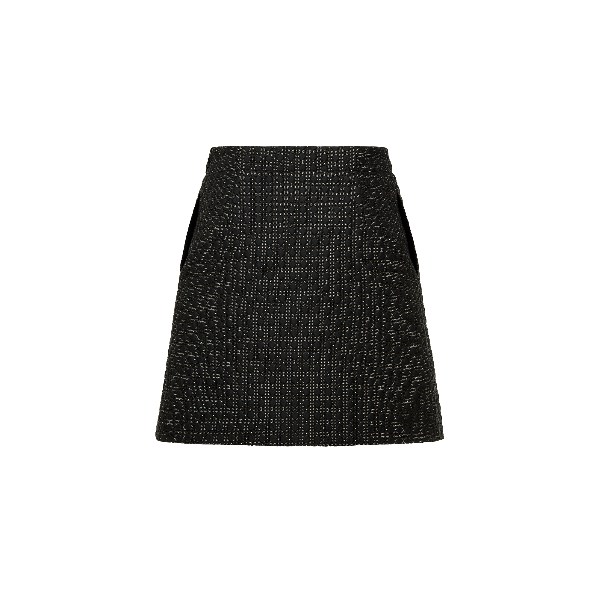 ミニスカート マイクロカナージュ キルティング テクニカル ファブリック E08