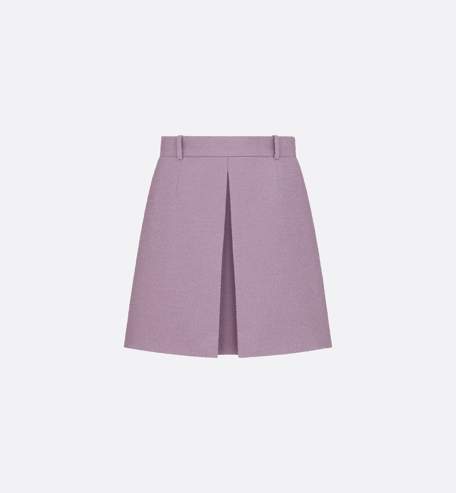 Flared Miniskirt Purple Virgin Wool- and Cotton-Blend Bouclé Flared Miniskirt Purple Virgin Wool- and Cotton-Blend Bouclé