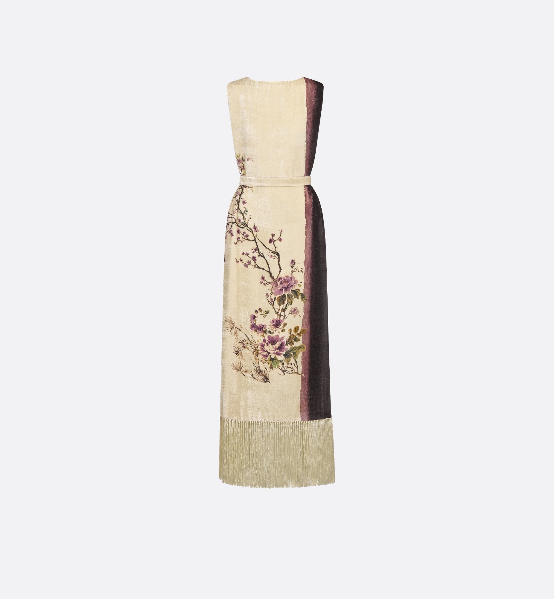 DIOR | ベルト付き ロングドレス Dior Pivoine シルクシフォン DIOR | ベルト付き ロングドレス Dior Pivoine シルクシフォン