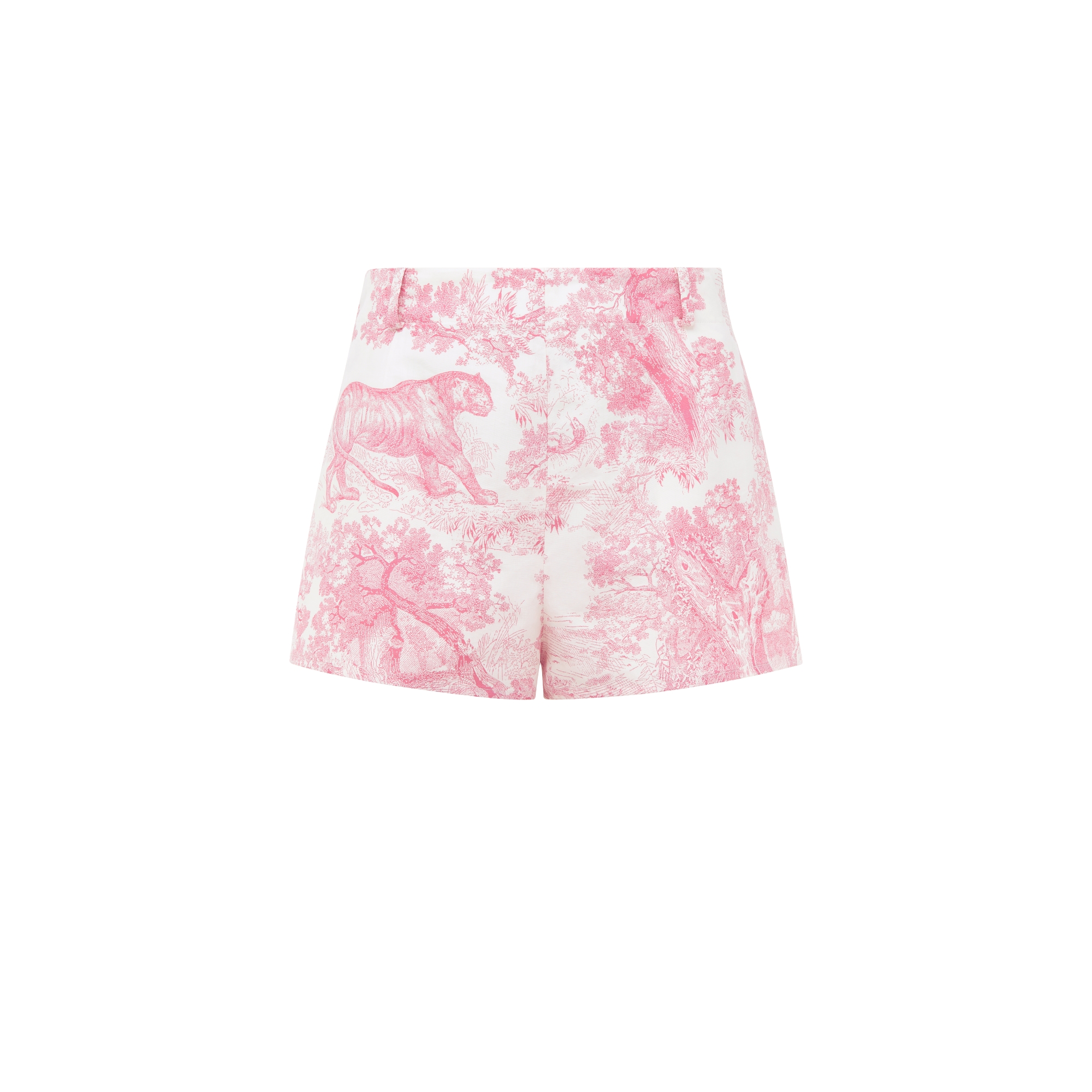 Christian Dior 赤トワルドジュイショートパンツサイズ36シルク