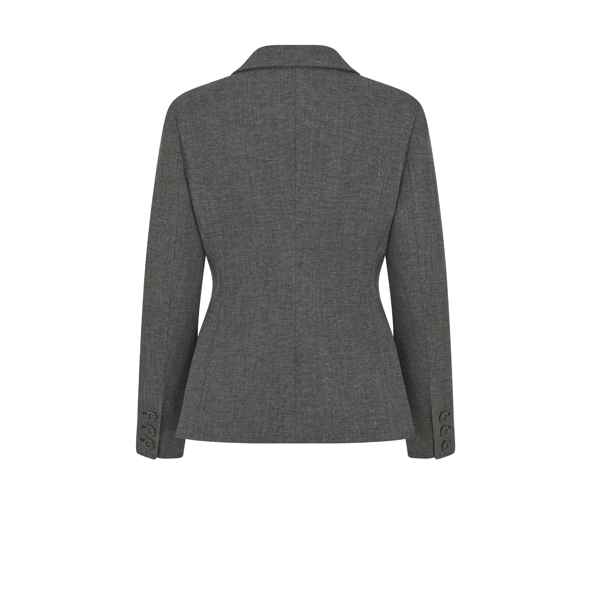 Chaqueta Bar Tweed de lana gris E08