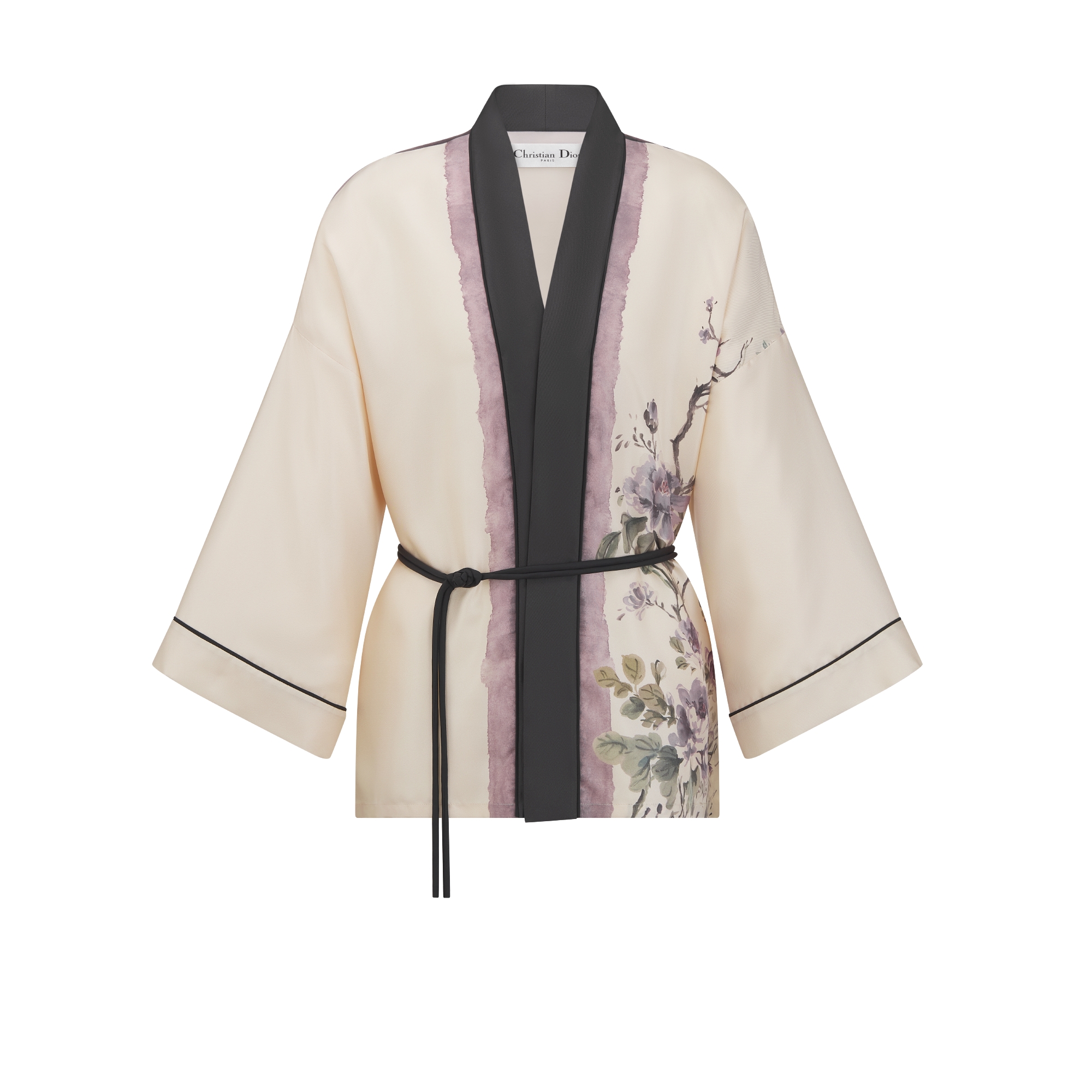 ベルト付き パルトジャケット Dior Pivoine シルクツイル E01