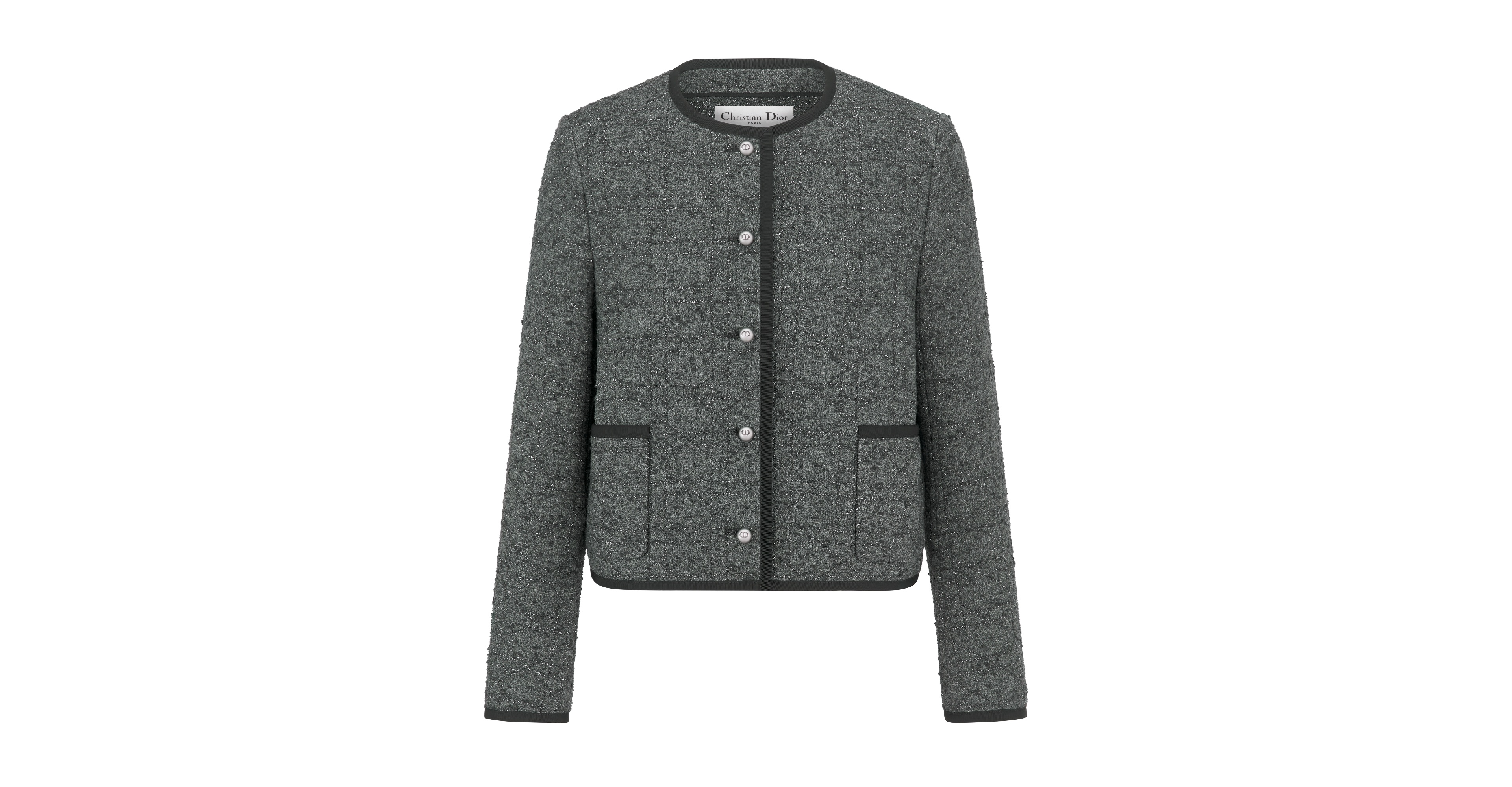 Macrocannage Cropped Jacket