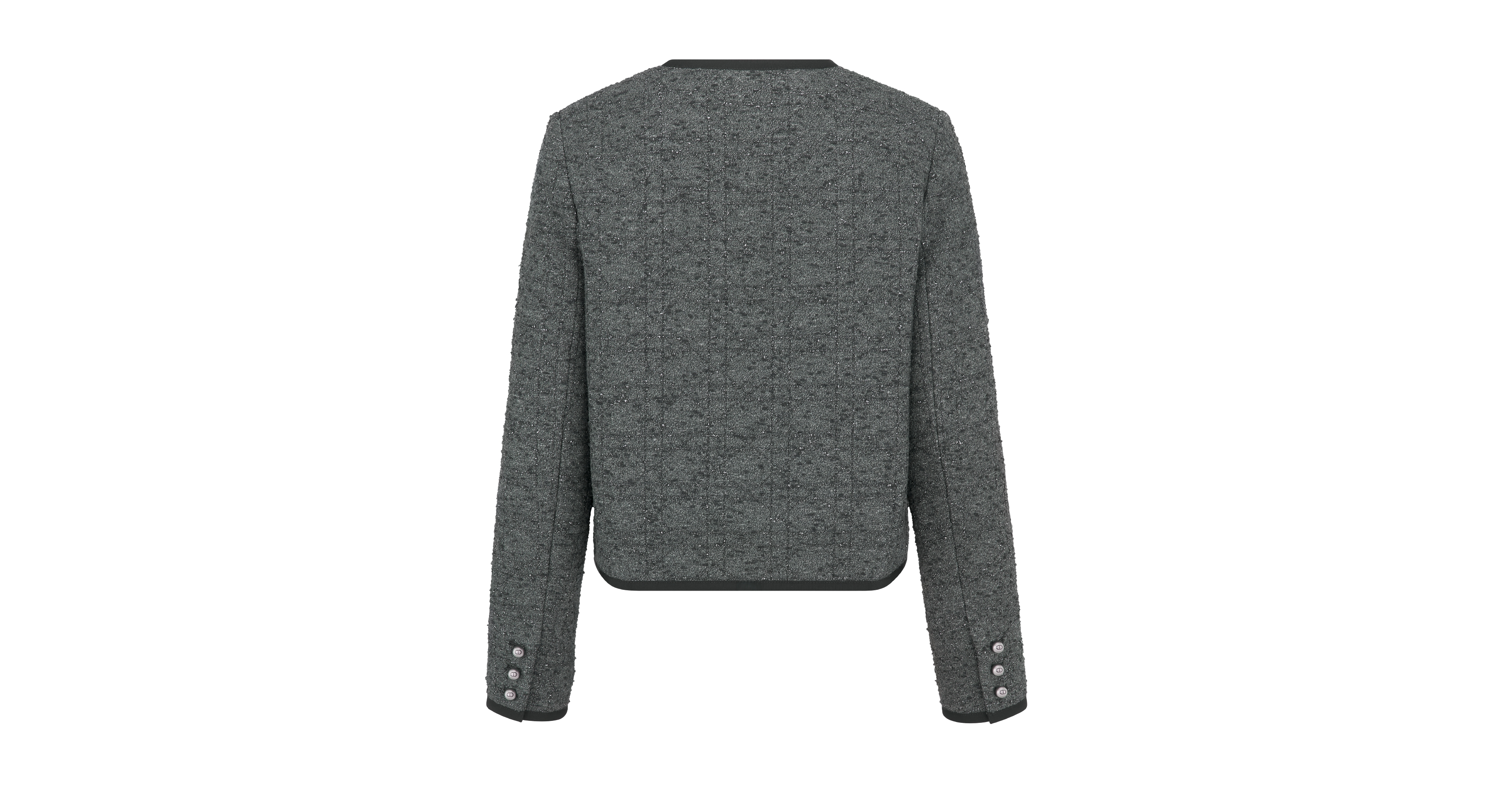Macrocannage Cropped Jacket
