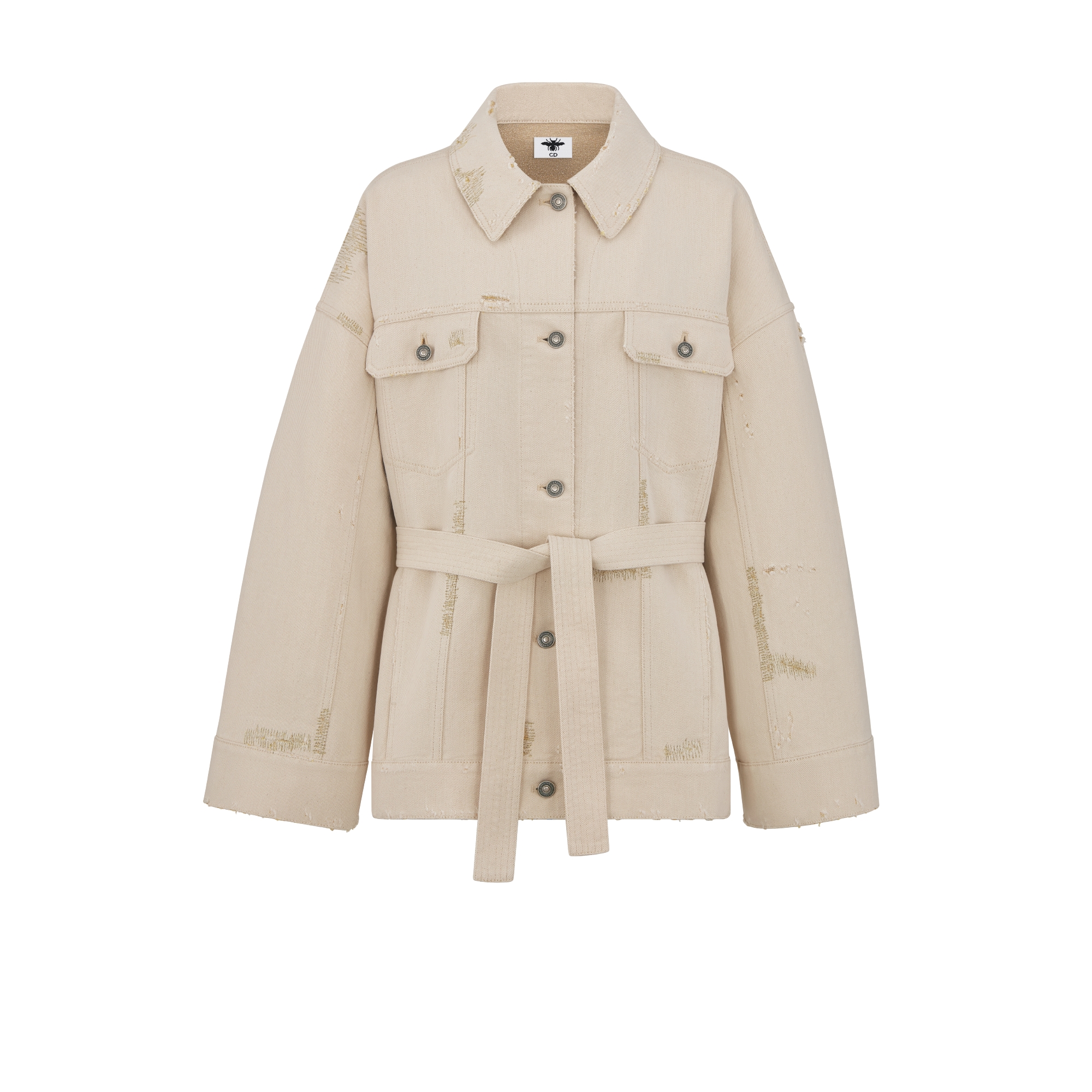 Christian Dior ジャケットコート 金ボタン マルチカラー チェック