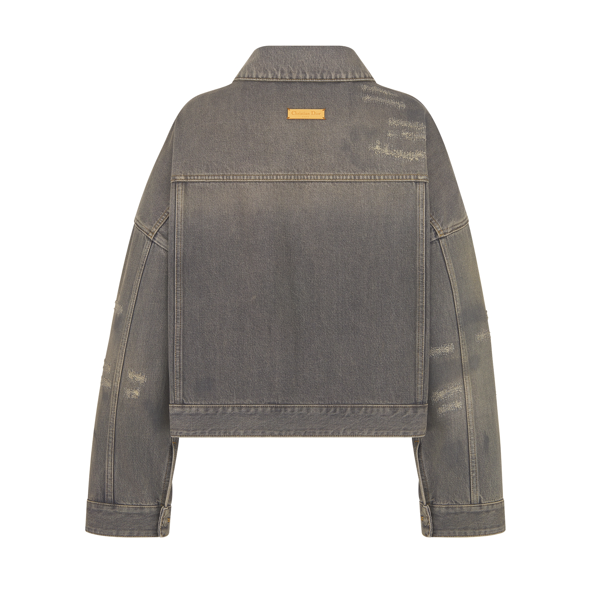 ベルト付き ジャケット ヴィンテージ エフェクト コットンデニム E08