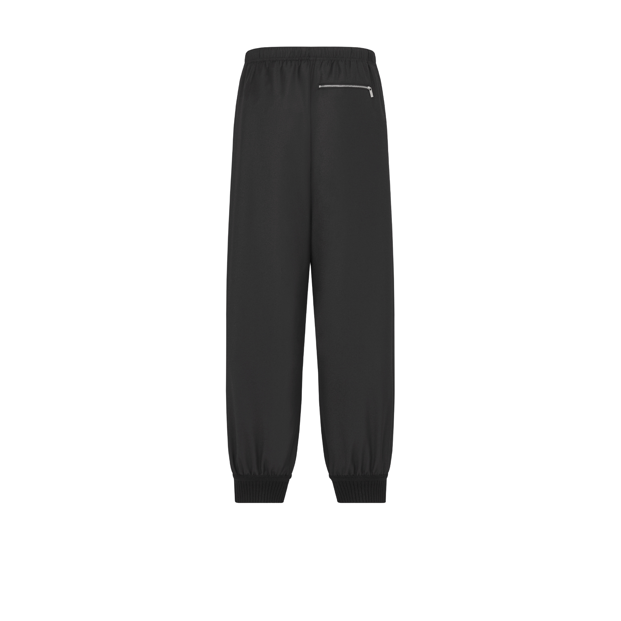 Pantalon de jogging tailoring Toile de laine noire E08