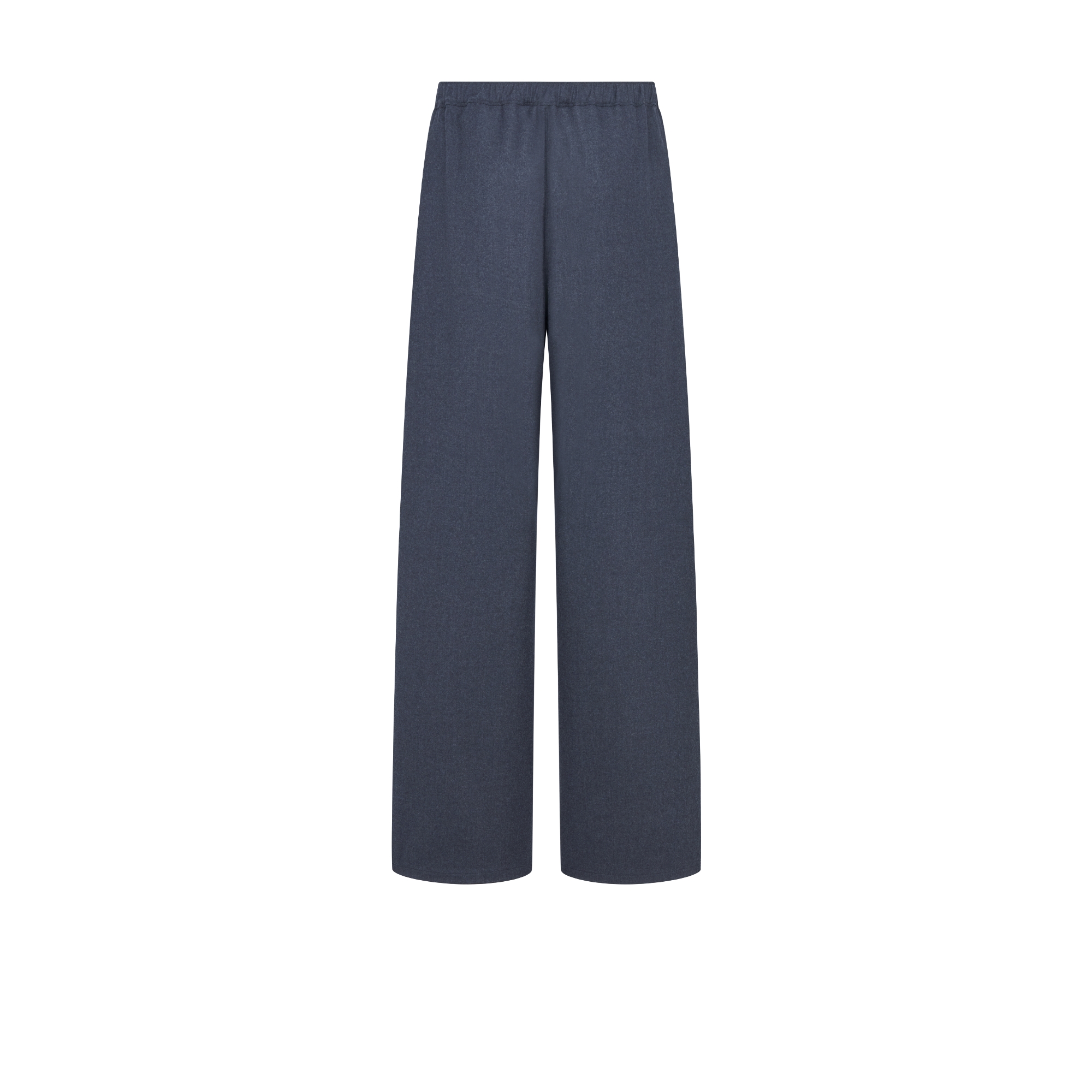 플로윙 팬츠 블루 버진 울 플란넬 E08