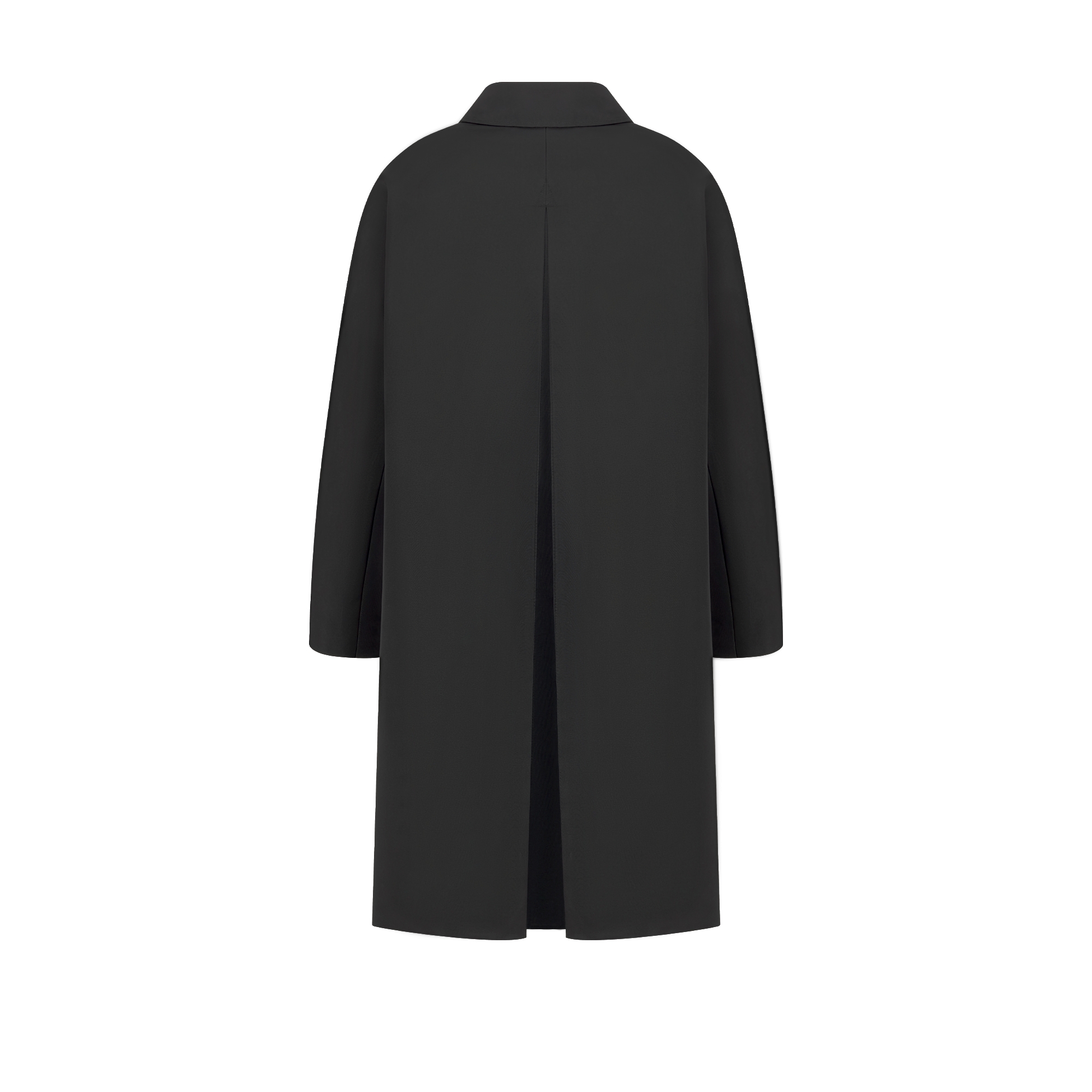 Tailored Coat Black Silk Faille E08