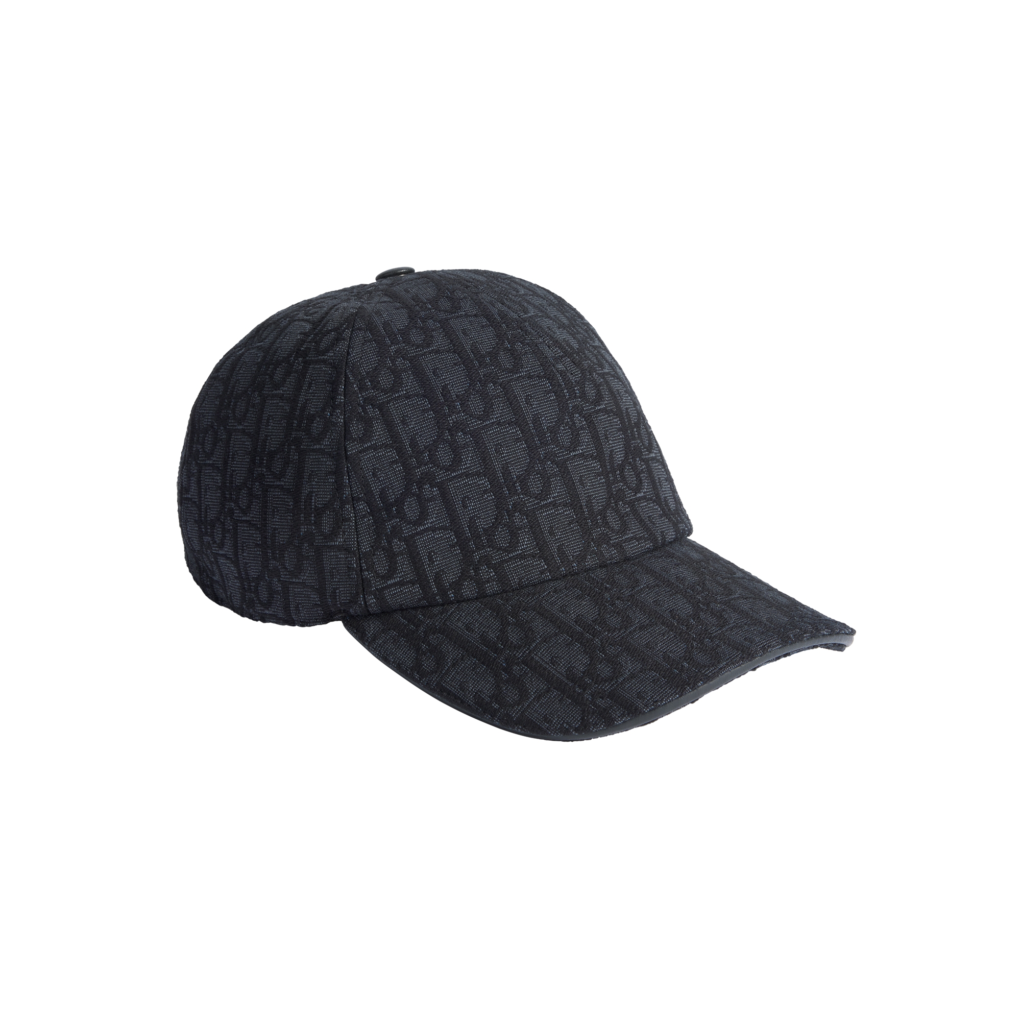 Dior Oblique Cap Black Cotton Jacquard E03
