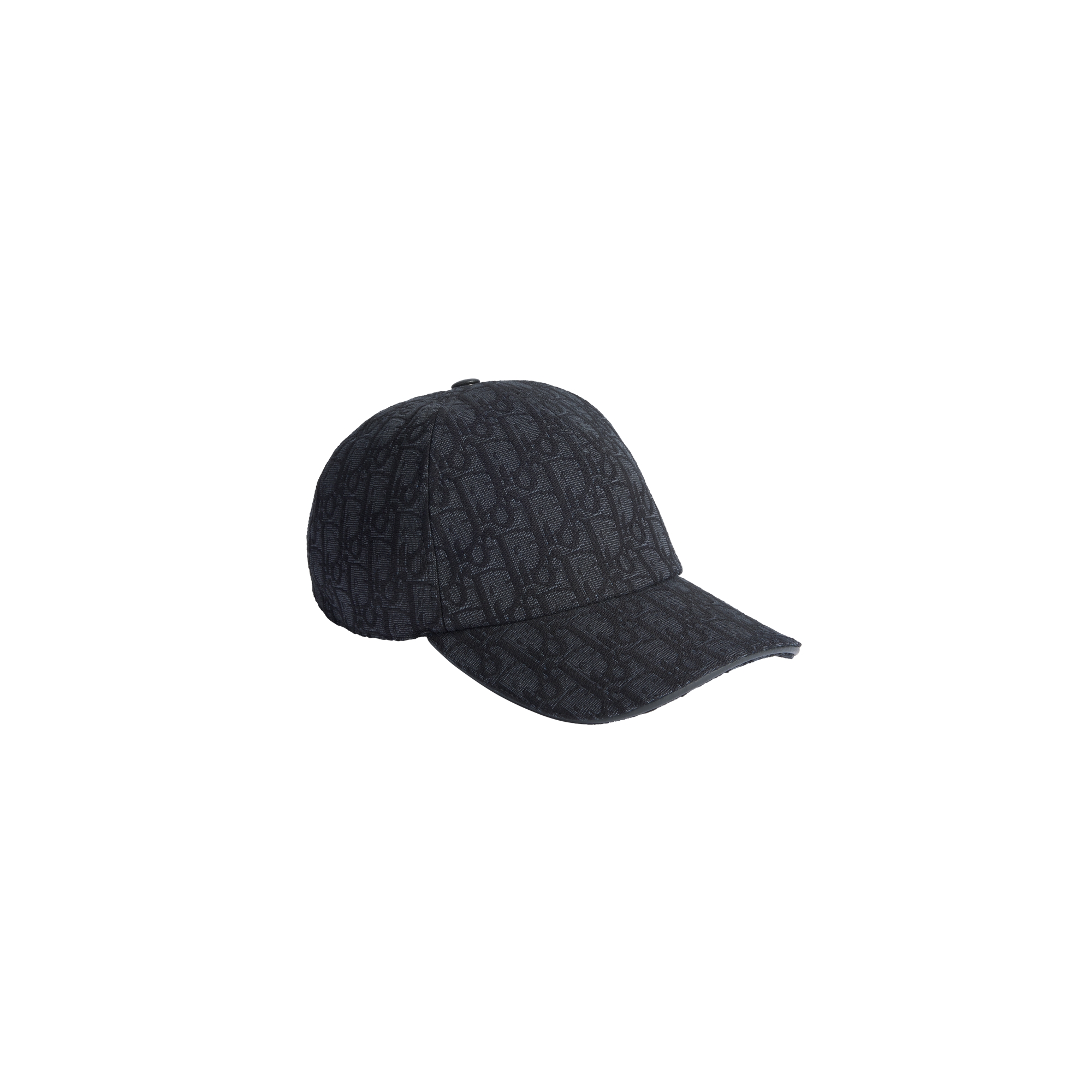 Dior Oblique Cap Black Cotton Jacquard E03