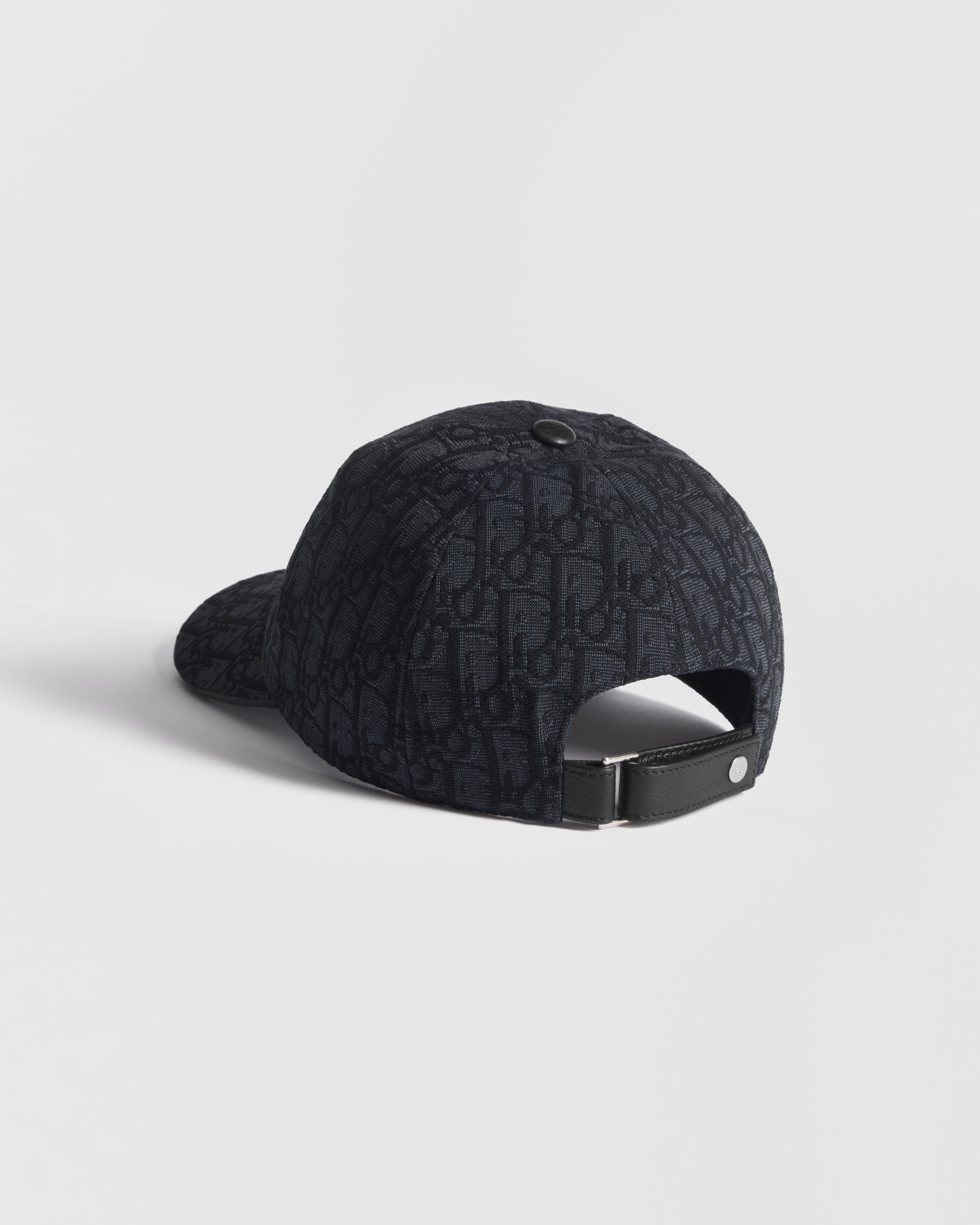 Dior Oblique Cap Black Cotton Jacquard E08