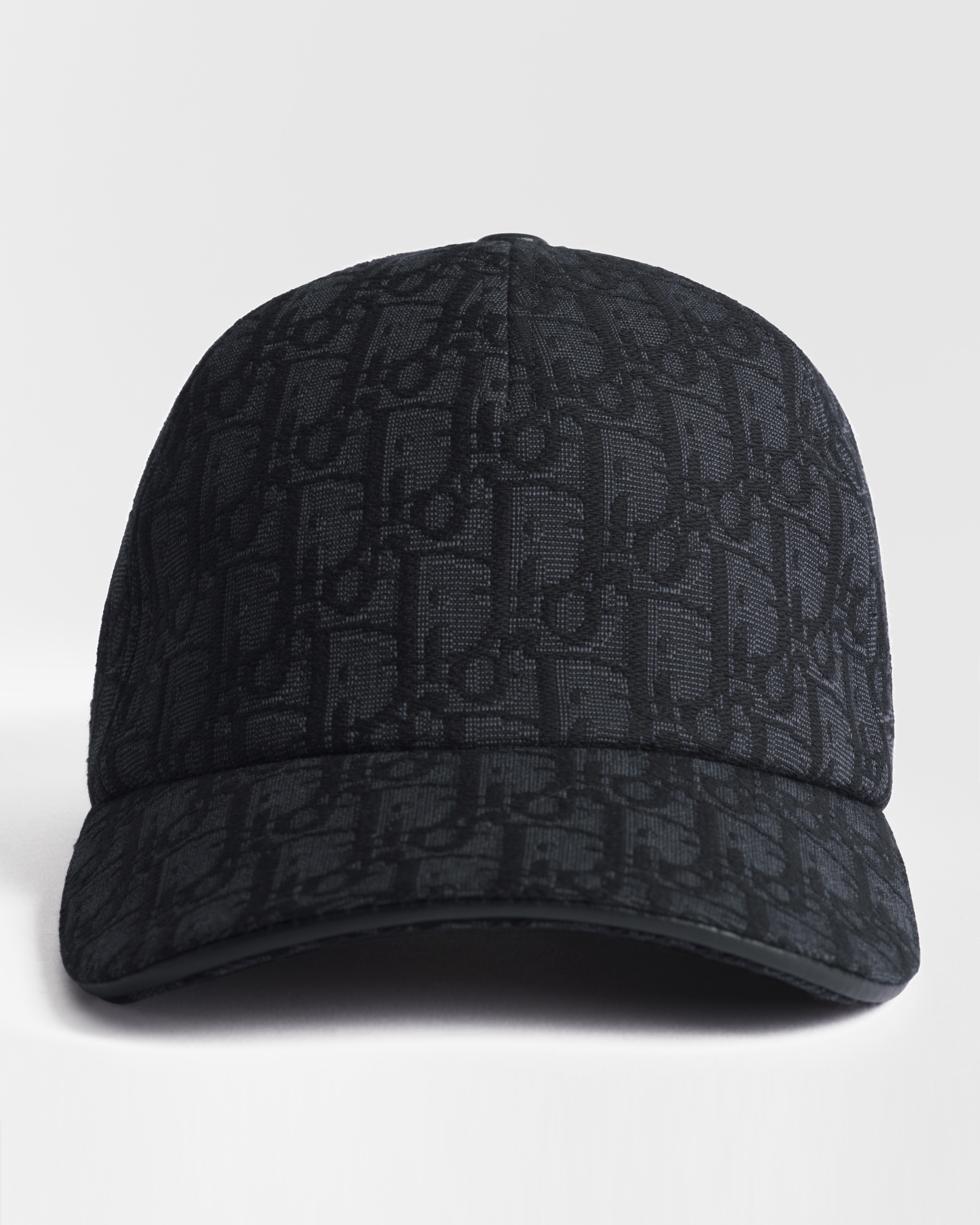 Dior Oblique Cap Black Cotton Jacquard E09