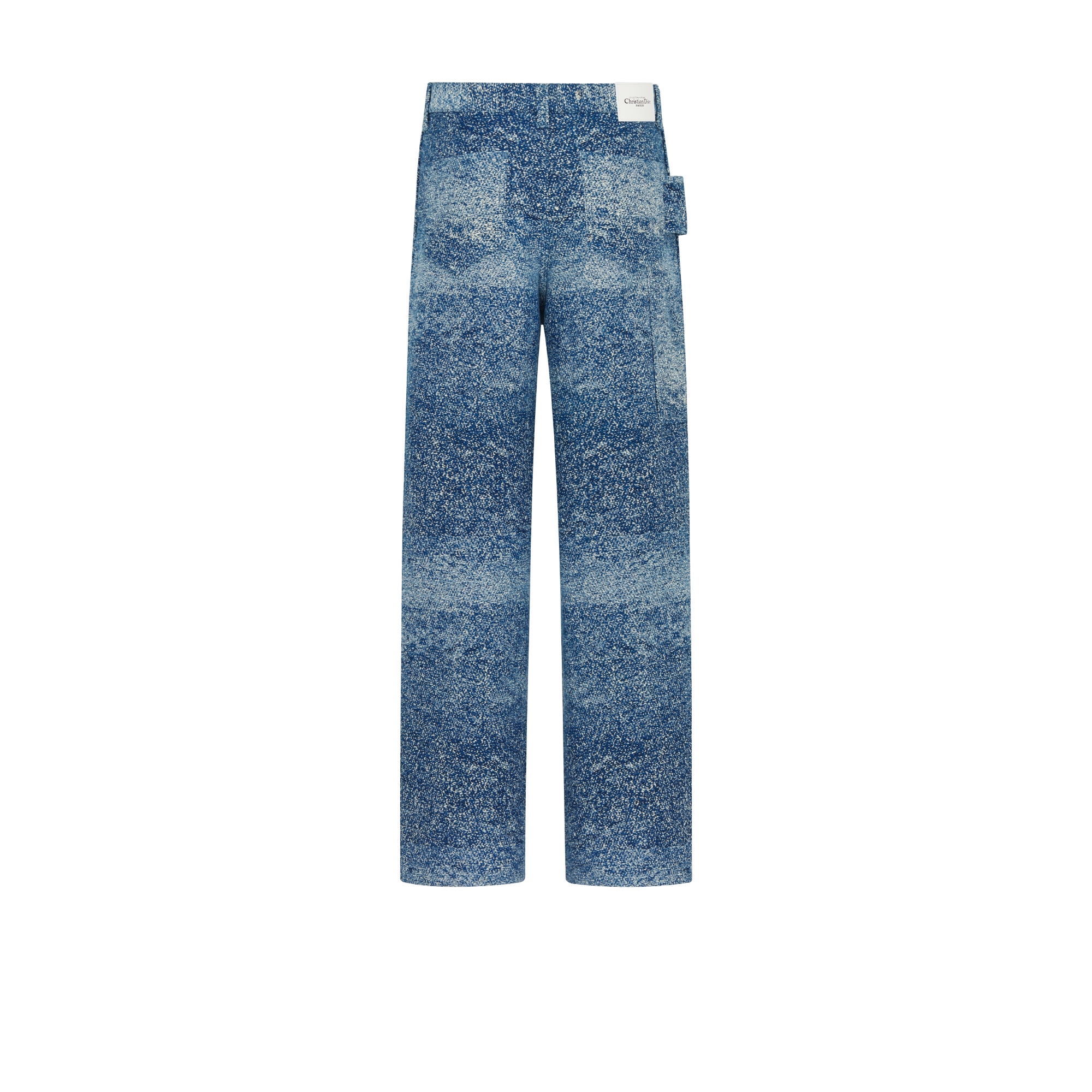 Carpenter Jeans with Christian Dior Paris Tag Blue Cotton Jacquard E08