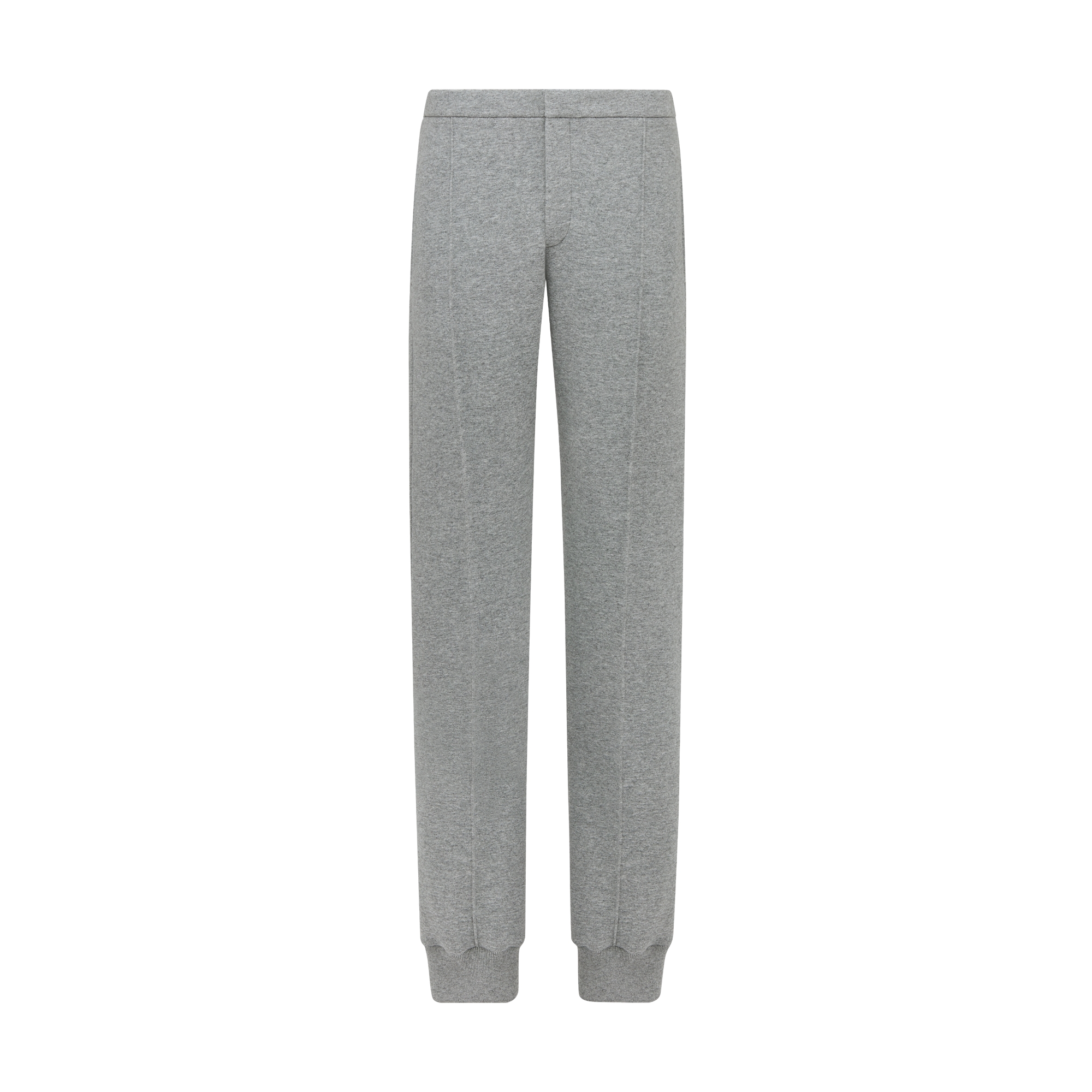 Dior Icons Track Pants Gray Heathered Cashmere-Cotton-Blend Fleece E01