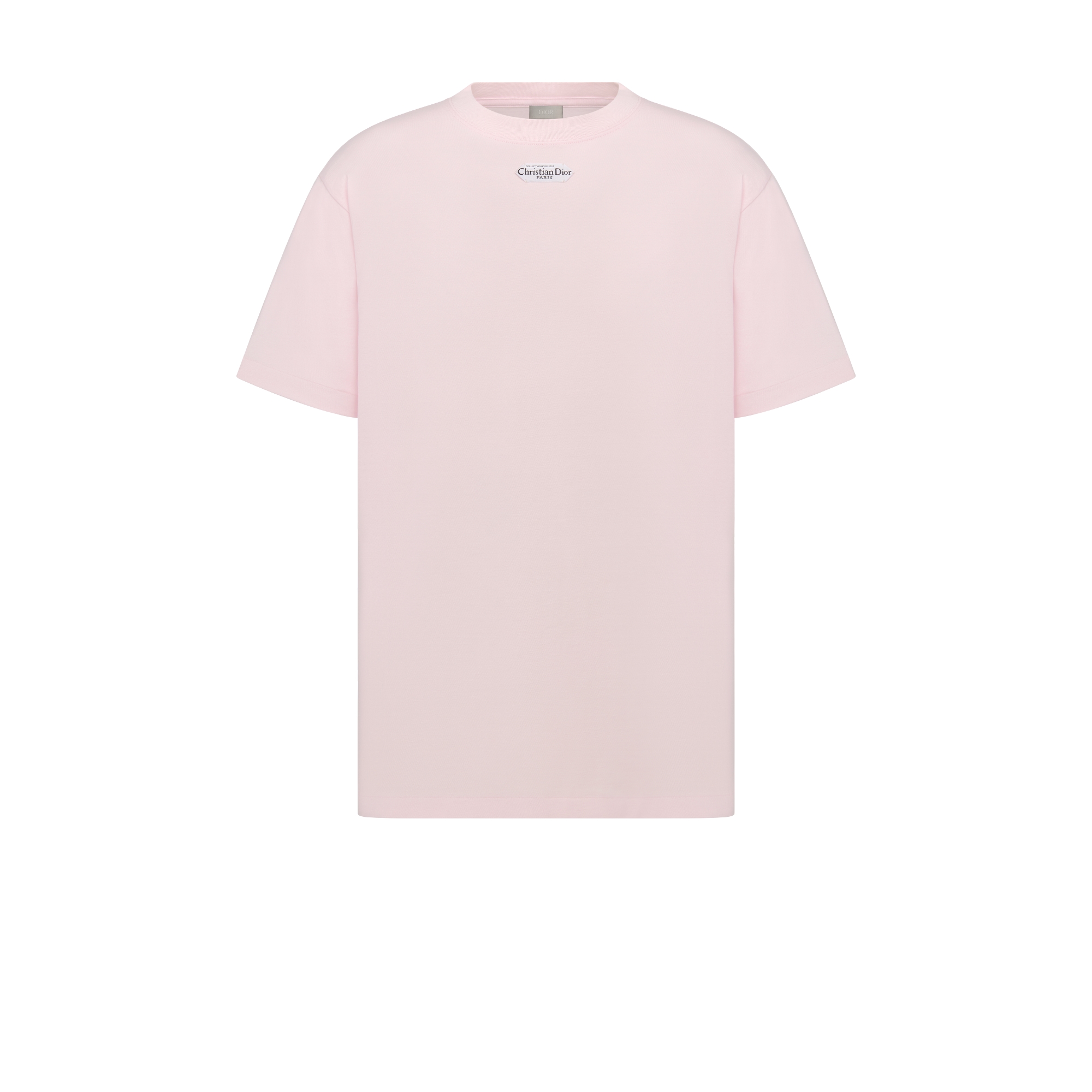 T-Shirt with Christian Dior Paris Tag, Relaxed Fit Pink