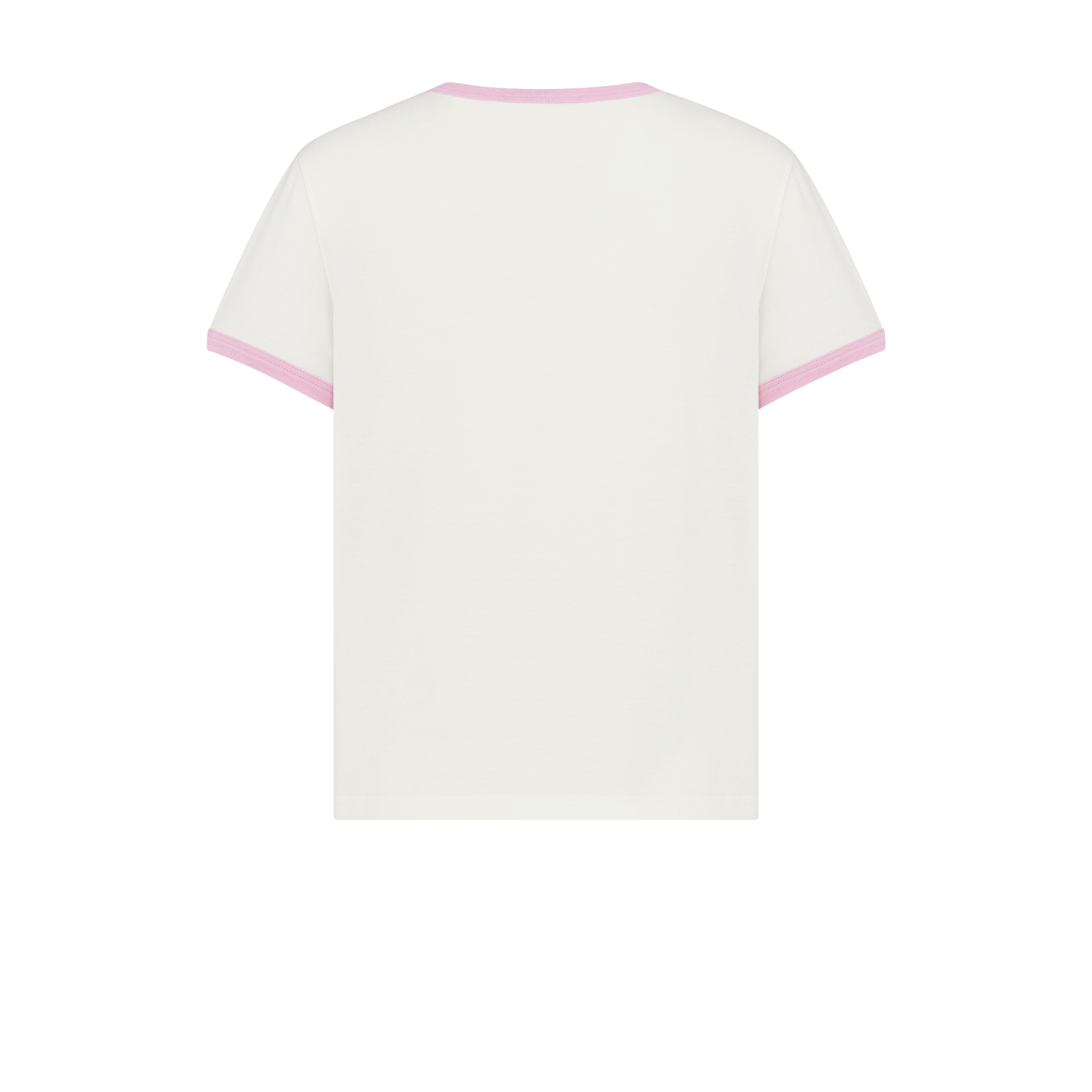 Dioriviera T-Shirt White, Black and Pink Cotton Jersey E08