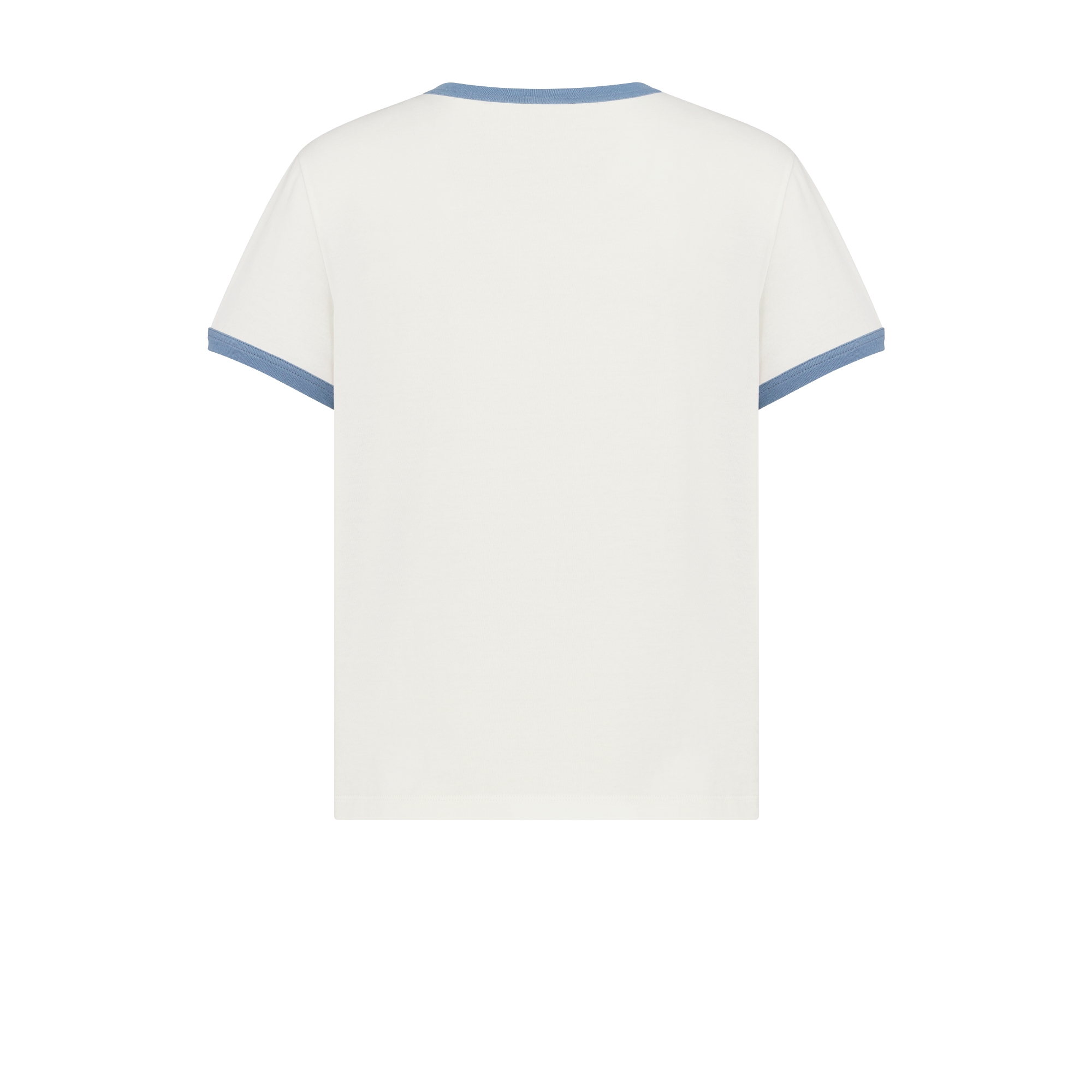 Dioriviera T-Shirt White, Black and Blue Cotton Jersey E08