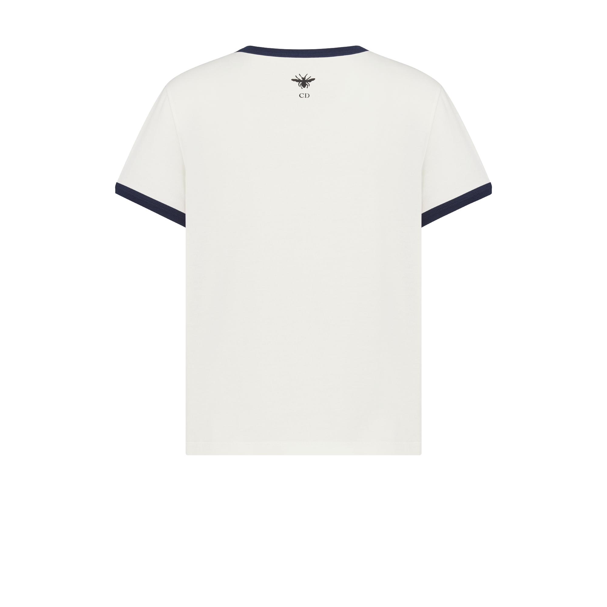 Dioriviera T-Shirt White, Black and Navy Blue Cotton Jersey E08