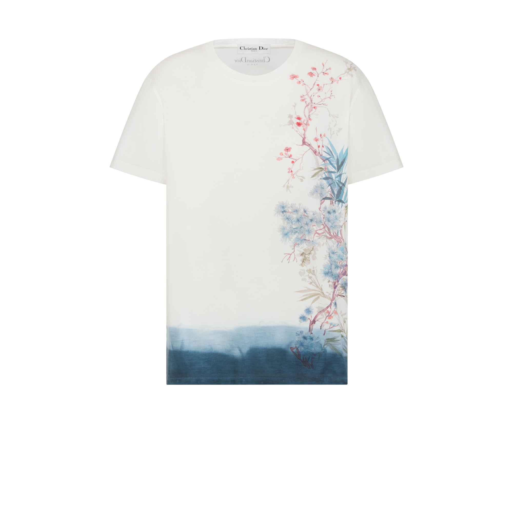 Christian Dior 花柄タンクトップ 36 Christian Dior 花柄タンクトップ 36 T-Shirt Ecru Cotton