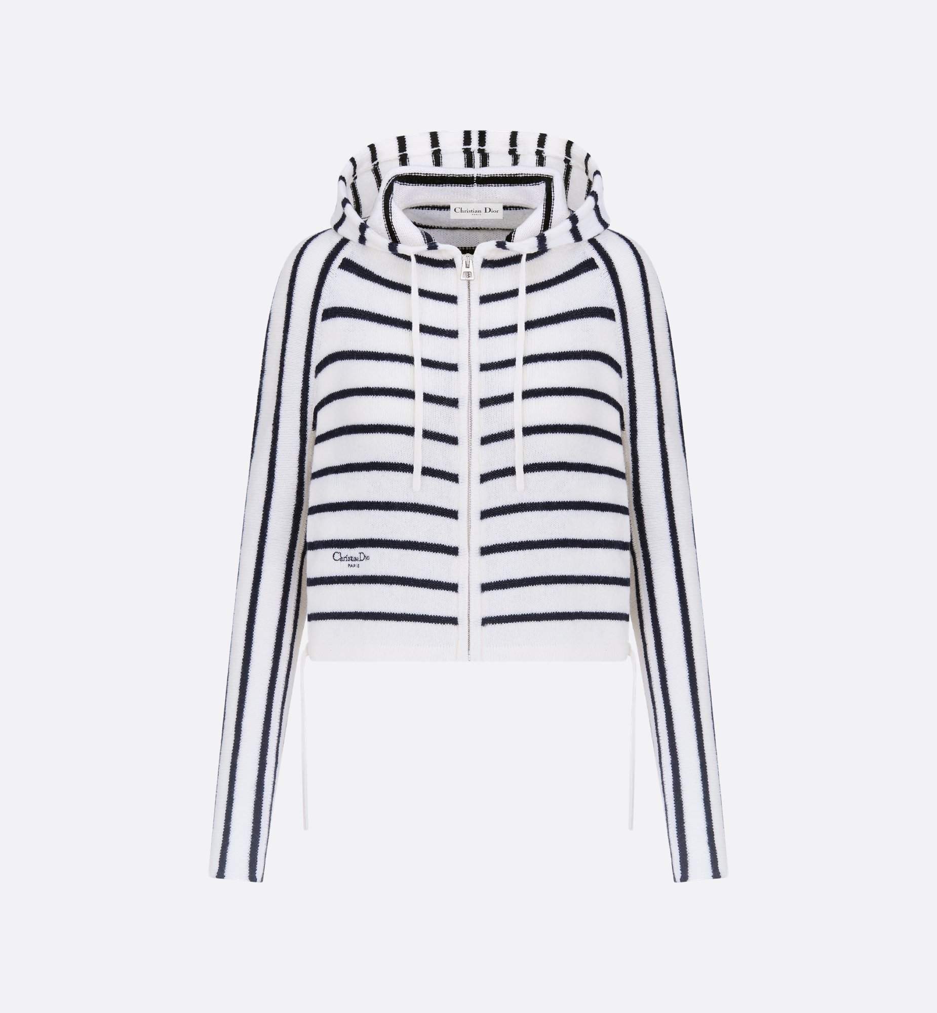 DIOR | ジップカーディガン D-Stripes バージンウール ニット DIOR | ジップカーディガン D-Stripes バージンウール ニット