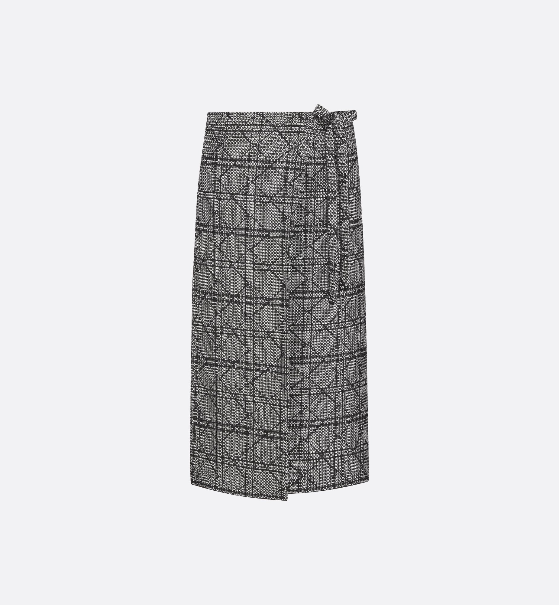 DIOR | ミディラップスカート カナージュ コットンブレンド ニット DIOR | ミディラップスカート カナージュ コットンブレンド ニット