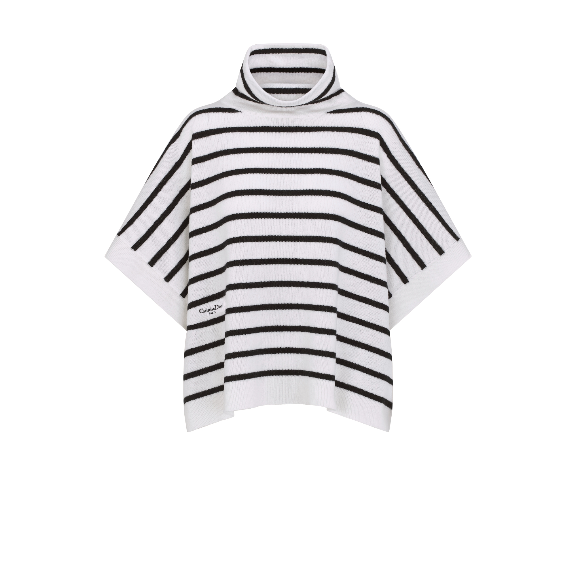 Dioriviera Sweater Navy Blue and White D-Stripes Cotton Knit