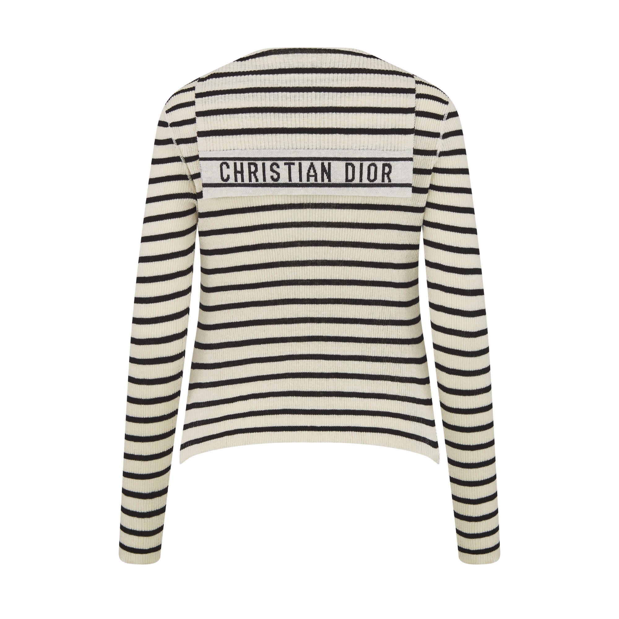 Sweater with Lace-Up Neckline