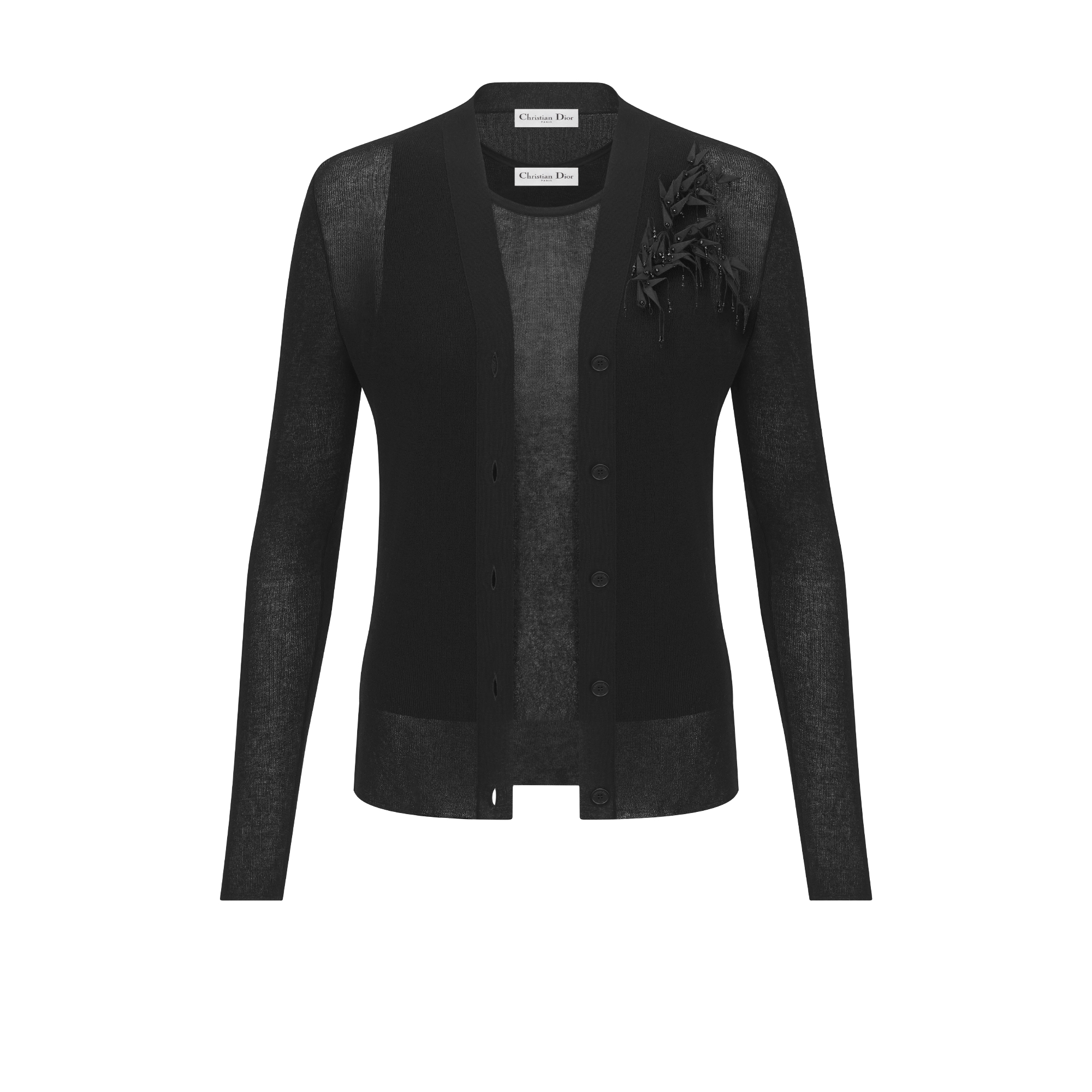 DIOR | オーバーサイズ カーディガン カシミヤ & ウール ニット