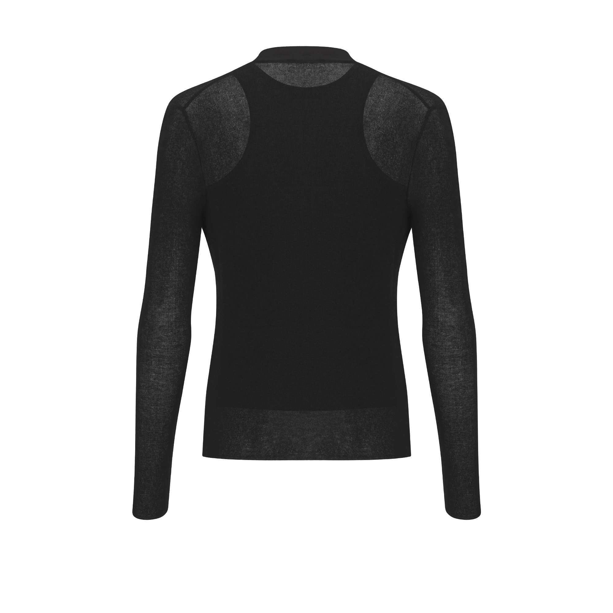 Embroidered Twinset Black Cotton-Blend Knit with Dior Bambou Motif E08