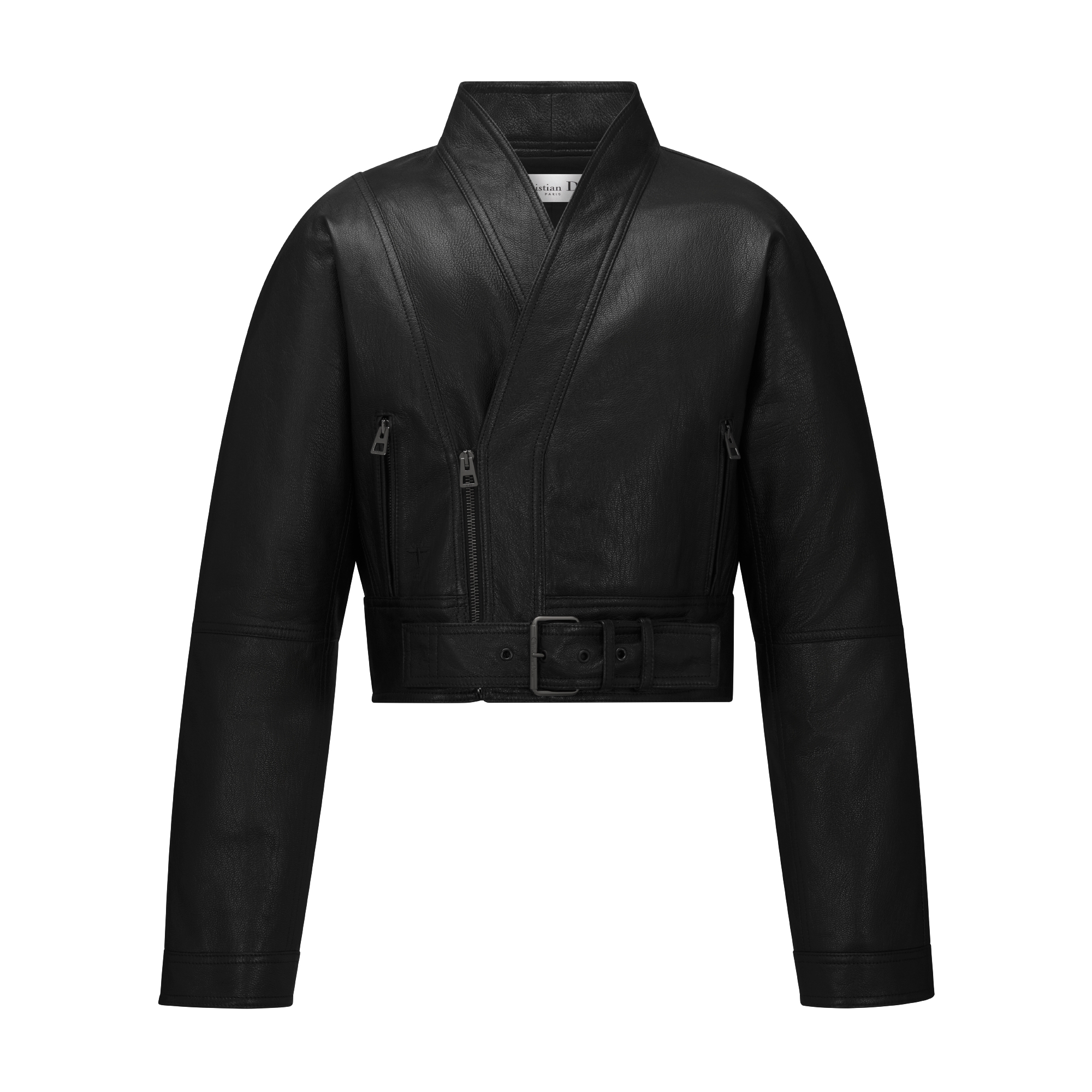 Fitted Jacket Black Goatskin | DIOR