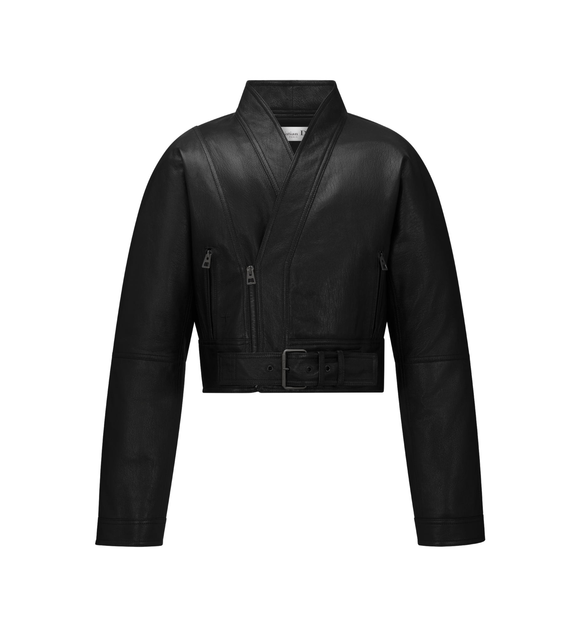 Fitted Jacket Black Goatskin | DIOR
