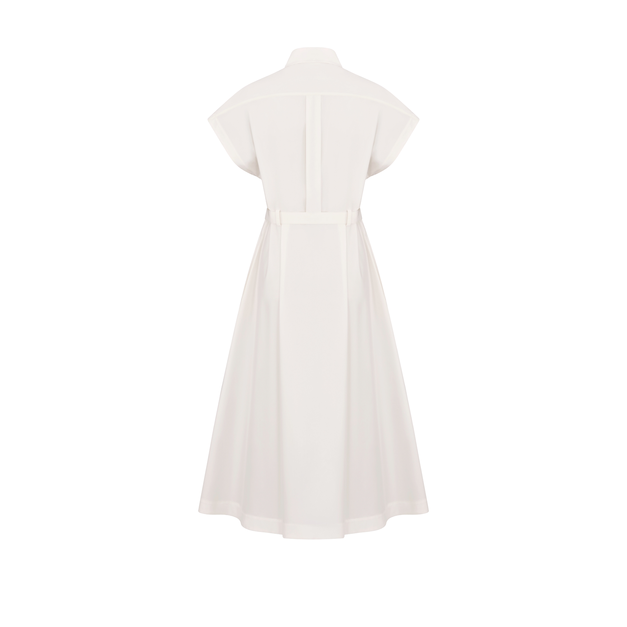 Mid-Length Belted Shirtdress