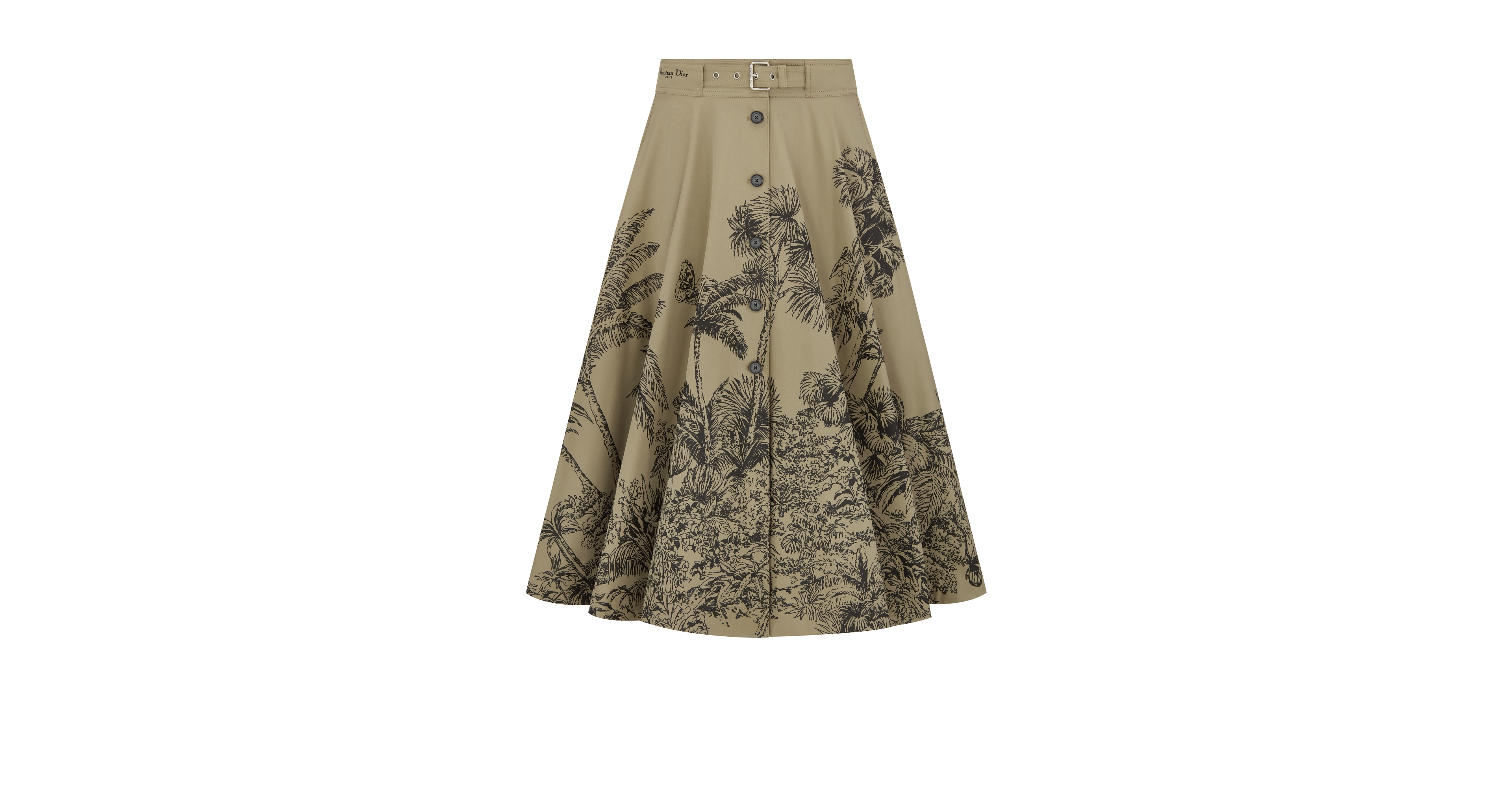 Dioriviera Mid-Length Belted Skirt