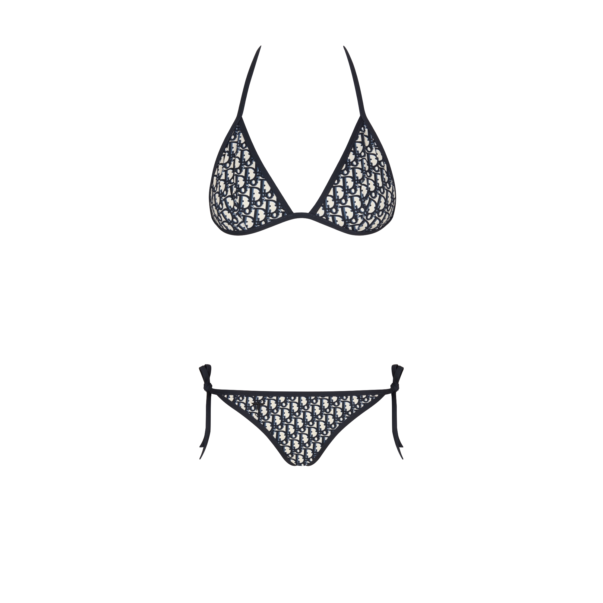 Bikinioberteil Dior Oblique Funktionsstoff in Blau E09