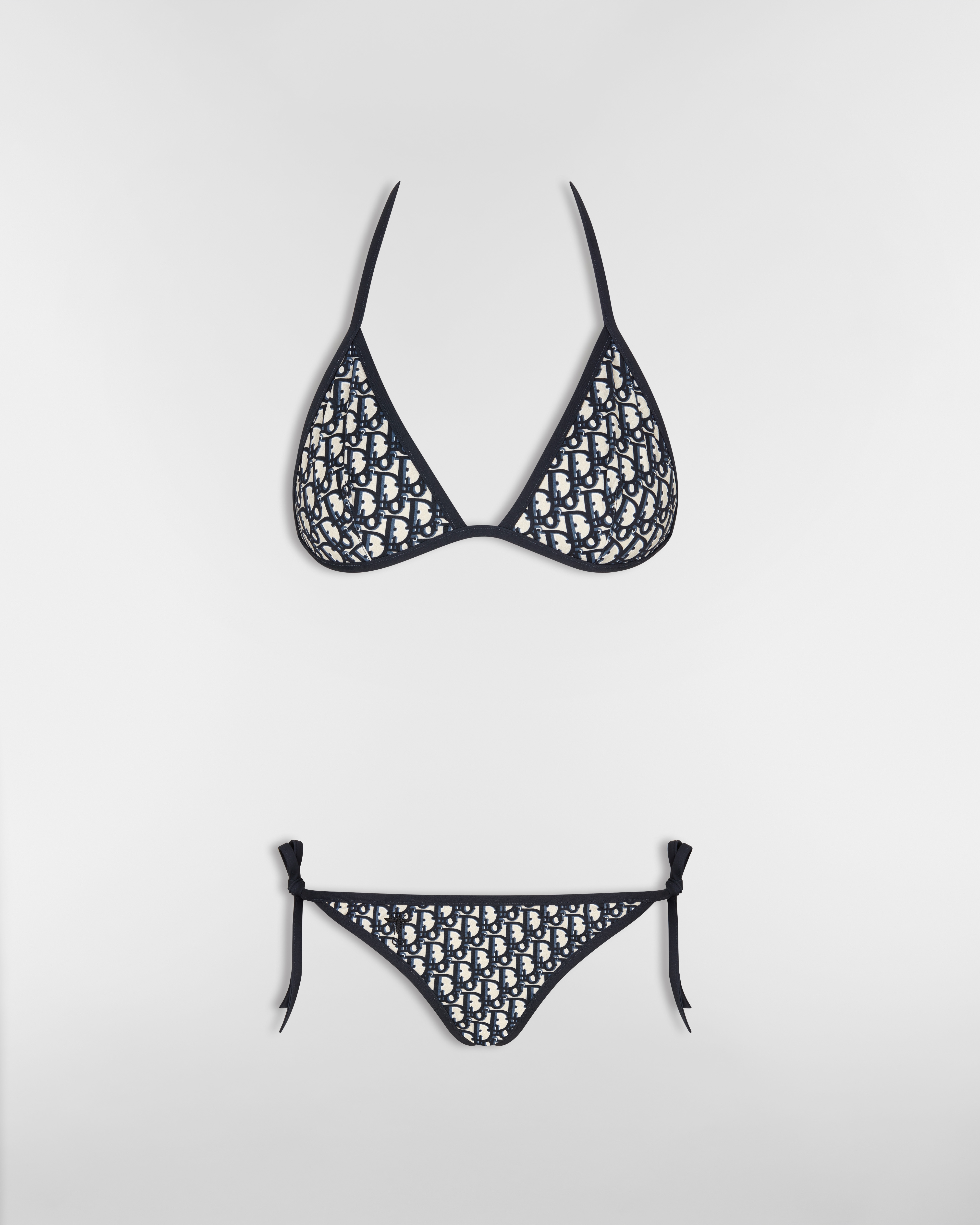 Bikini Top Blue Dior Oblique Technical Fabric E09