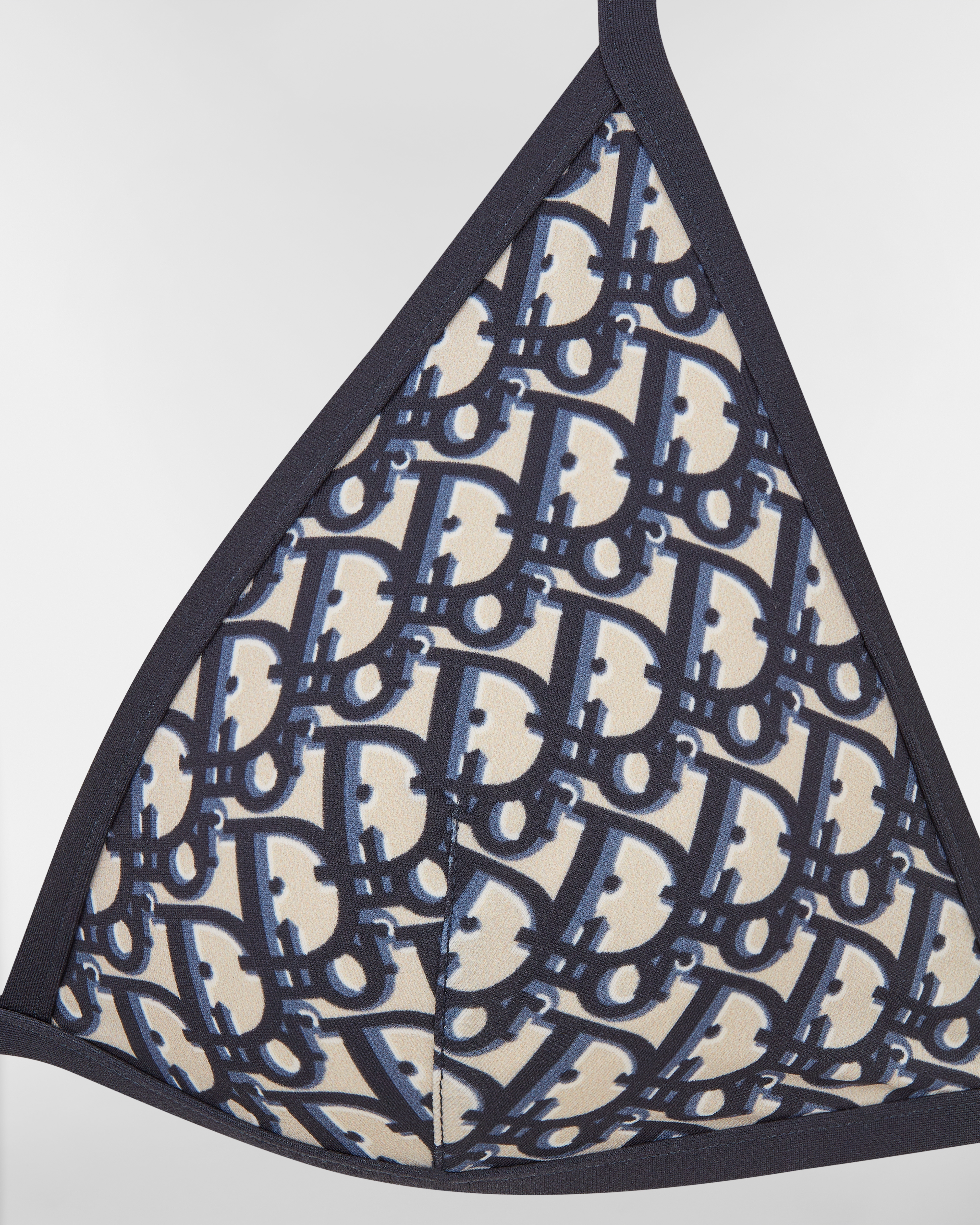 Bikini Top Blue Dior Oblique Technical Fabric E10