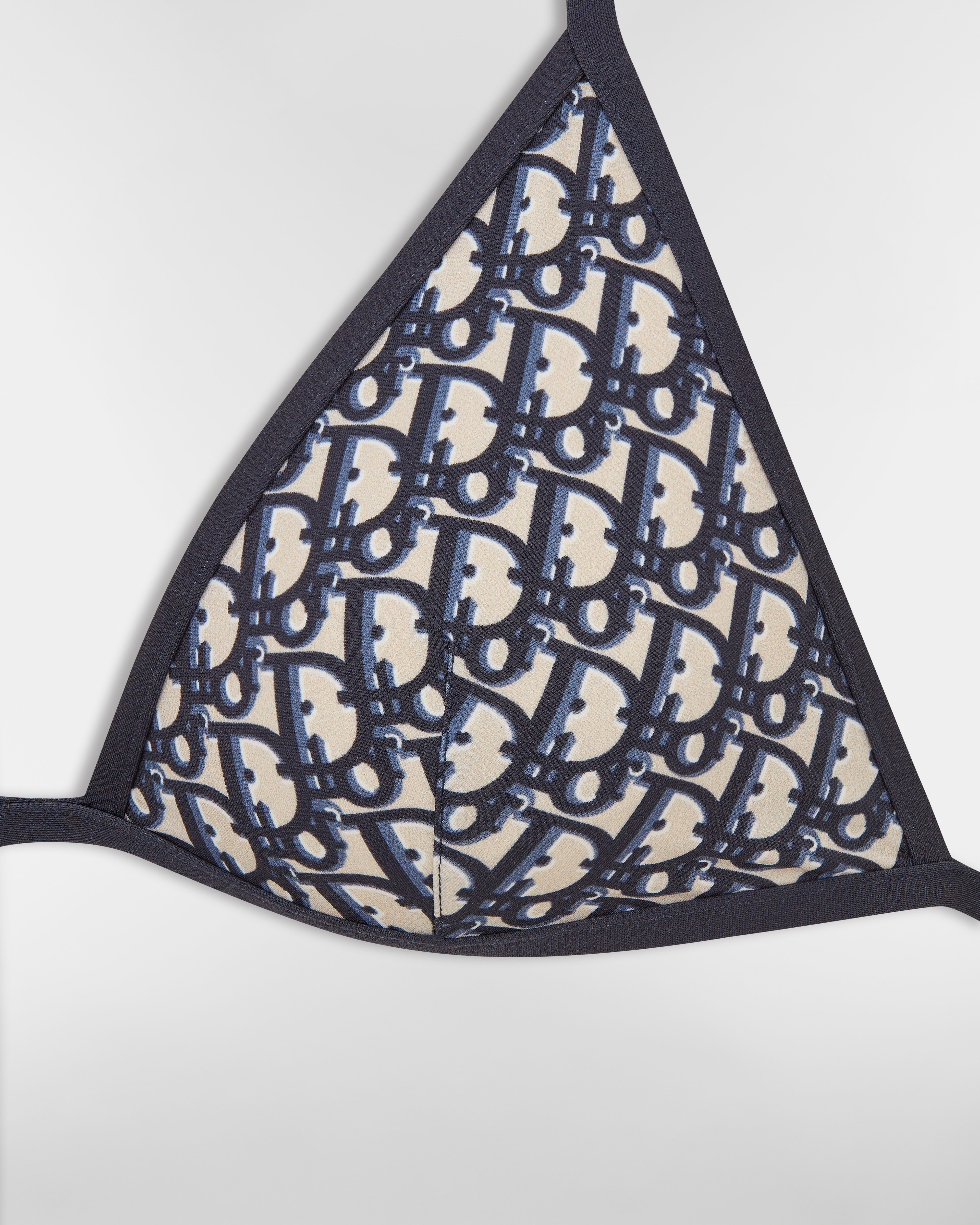 Bikini Top Blue Dior Oblique Technical Fabric E10