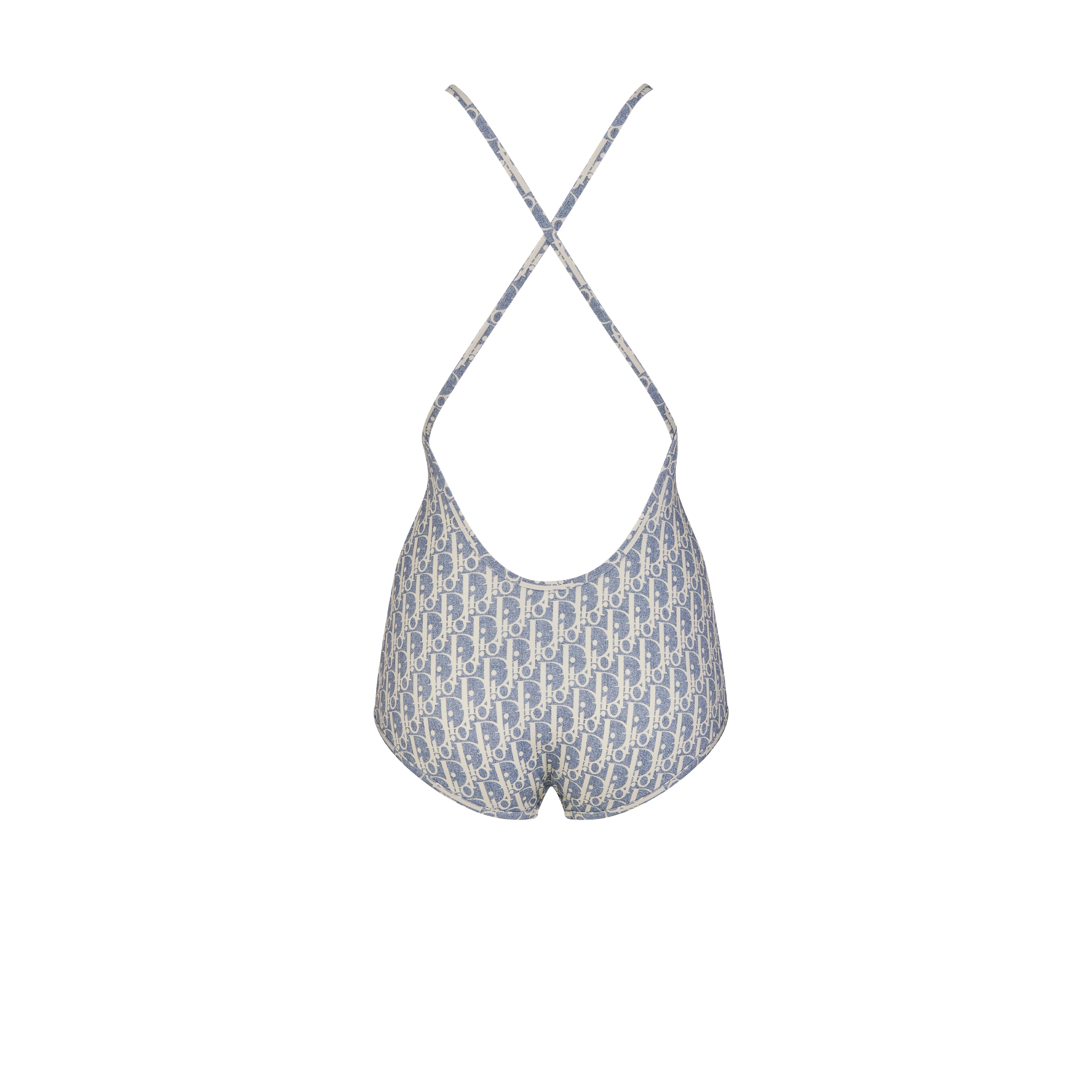 Dioriviera Badeanzug Dior Oblique Funktionsstoff in Blau und Weiß E08