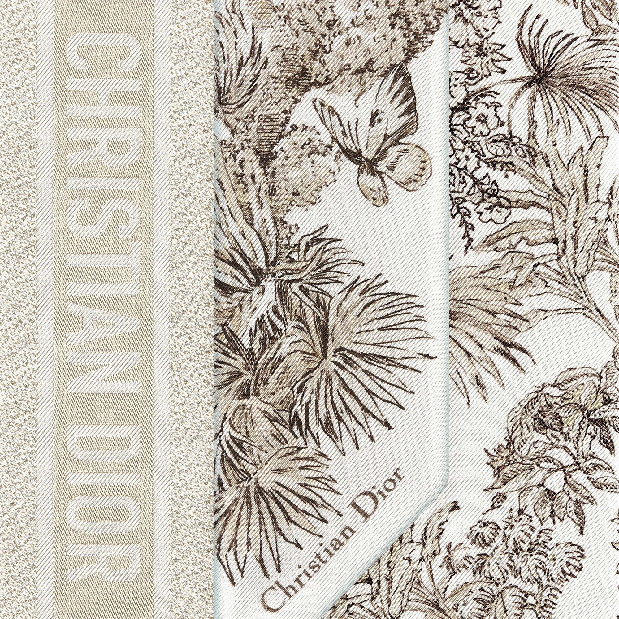 Dioriviera Toile de Jouy Palms Mitzah Scarf