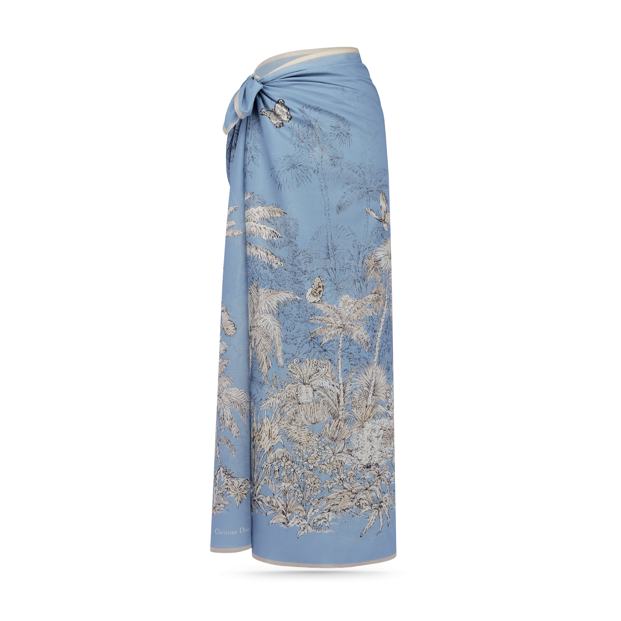 Dioriviera Toile de Jouy Palms Sarong