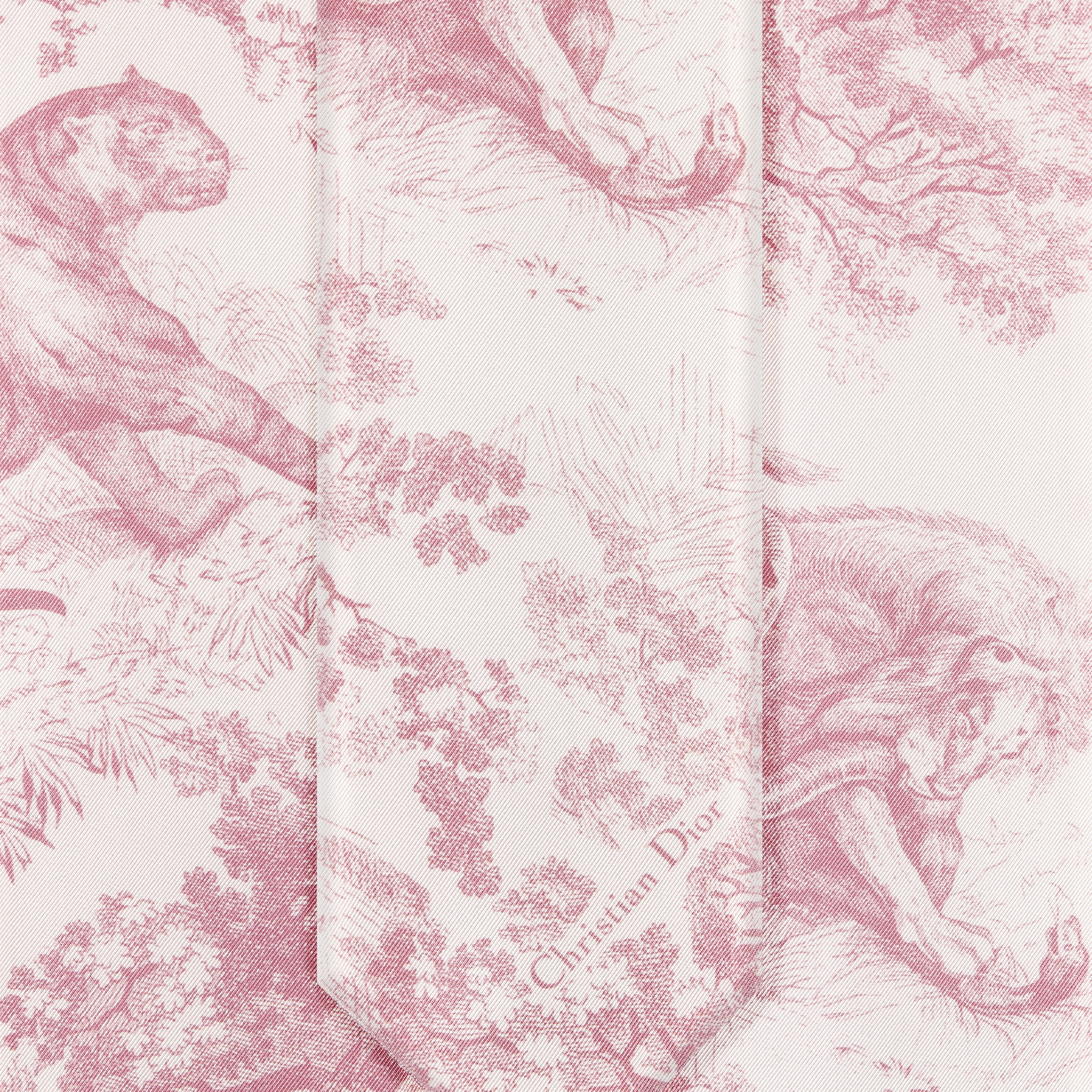 Dioriviera Maxi Toile de Jouy Sauvage Mitzah Scarf White and