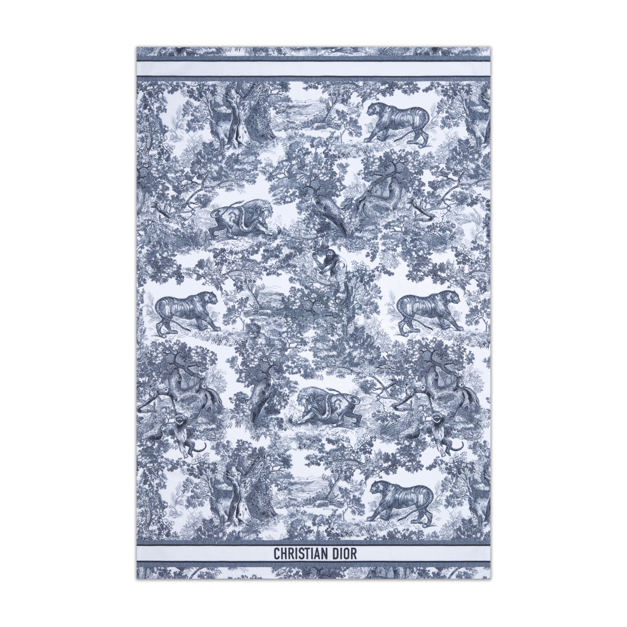 ディオール DIOR トワルドゥジュイ ブランケット ビーチタオル グレー クリスチャン ディオール CHRISITIAN DIOR リバース トワル ドゥ