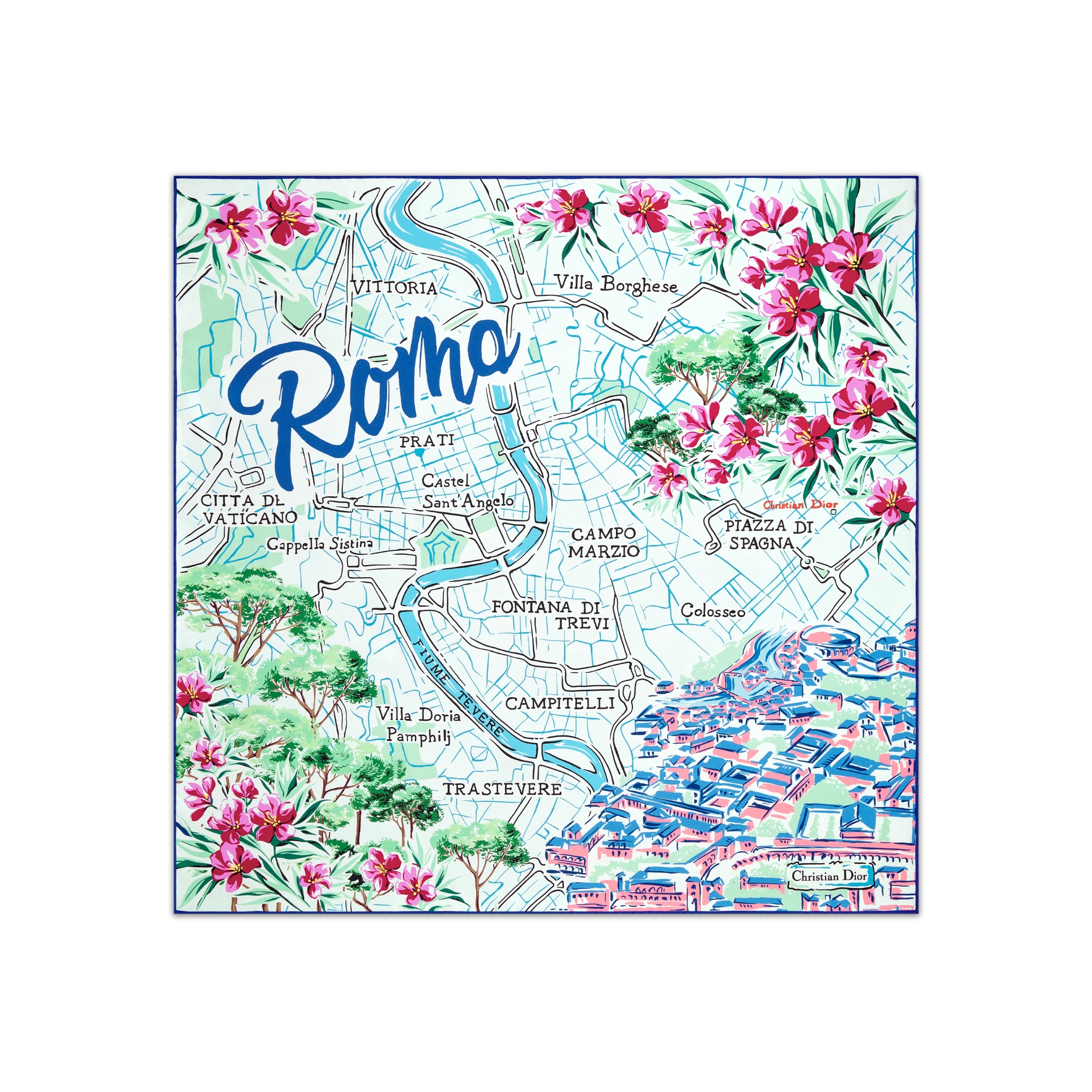 a*s様 新品ギフト包装！ Dior 70 シルク スクエアスカーフ　2024S a*s様 新品ギフト包装！ Dior 70 シルク スクエアスカーフ 2024S