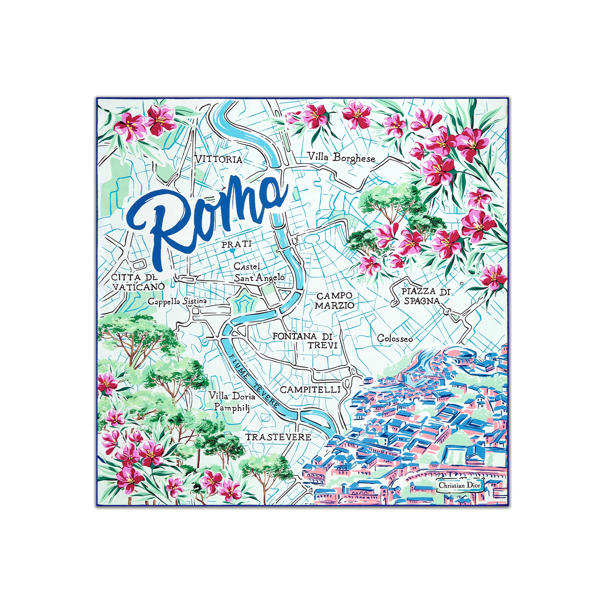 a*s様 新品ギフト包装！ Dior 70 シルク スクエアスカーフ　2024S a*s様 新品ギフト包装！ Dior 70 シルク スクエアスカーフ 2024S