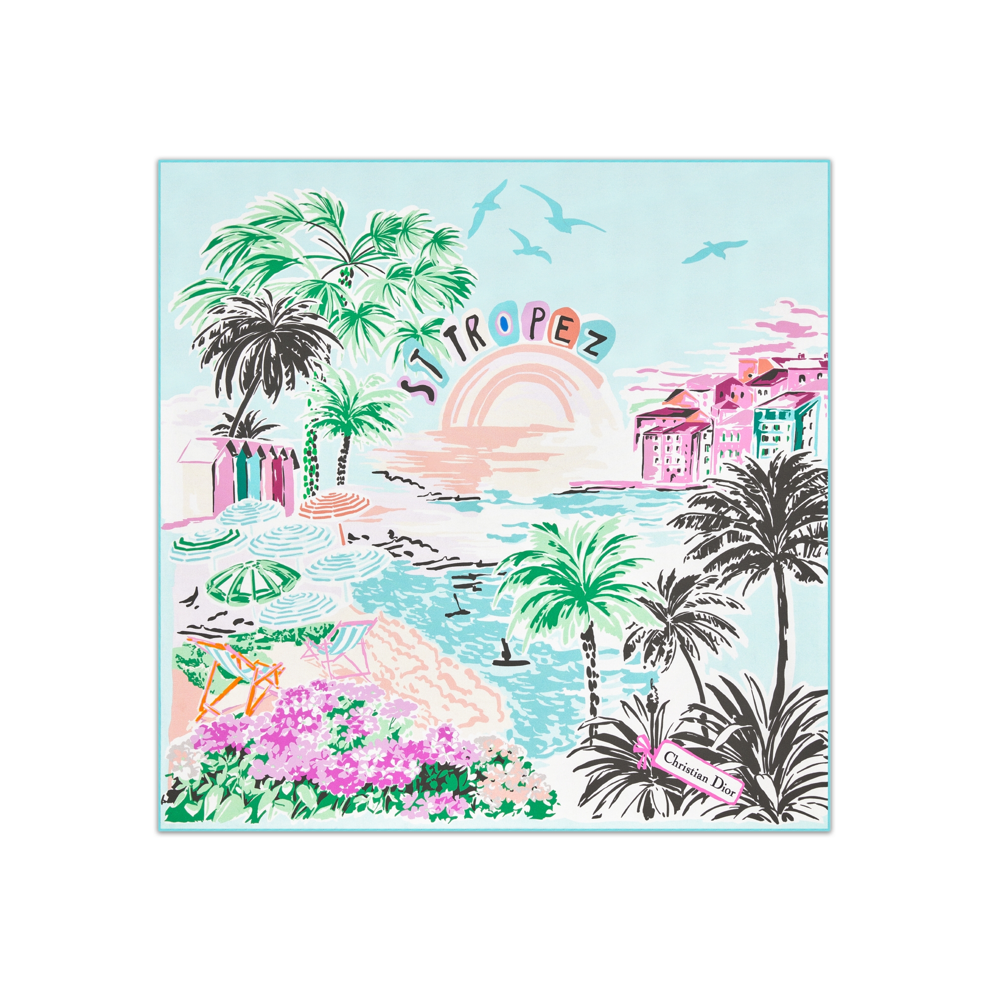 DIOR | Roma Dior Souvenir 70 スクエアスカーフ シルクツイル