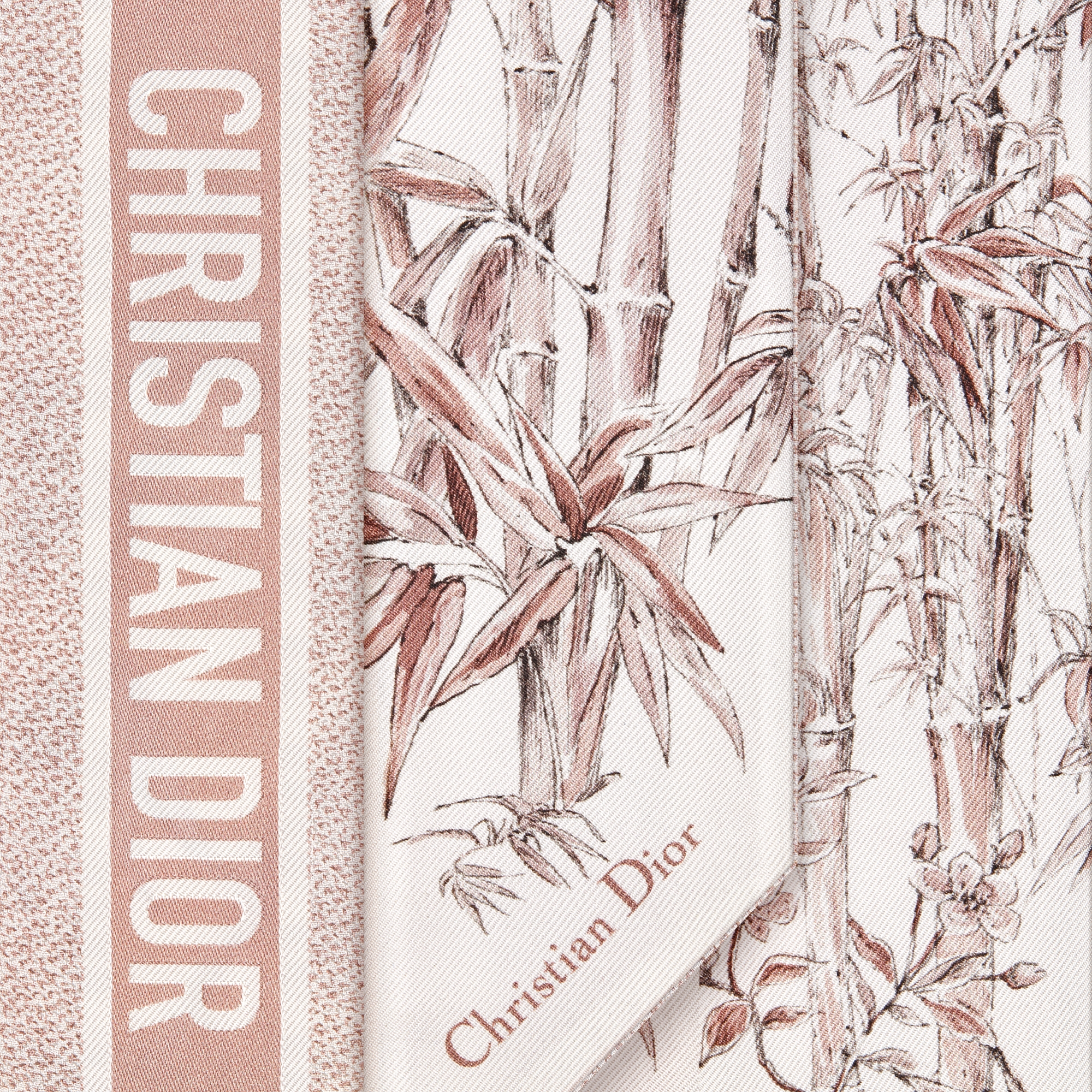 DIOR ディオール ミッツァ オブリーク柄 ピンクベージュ DIOR ディオール ミッツァ オブリーク柄 ピンクベージュ Toile de Jouy