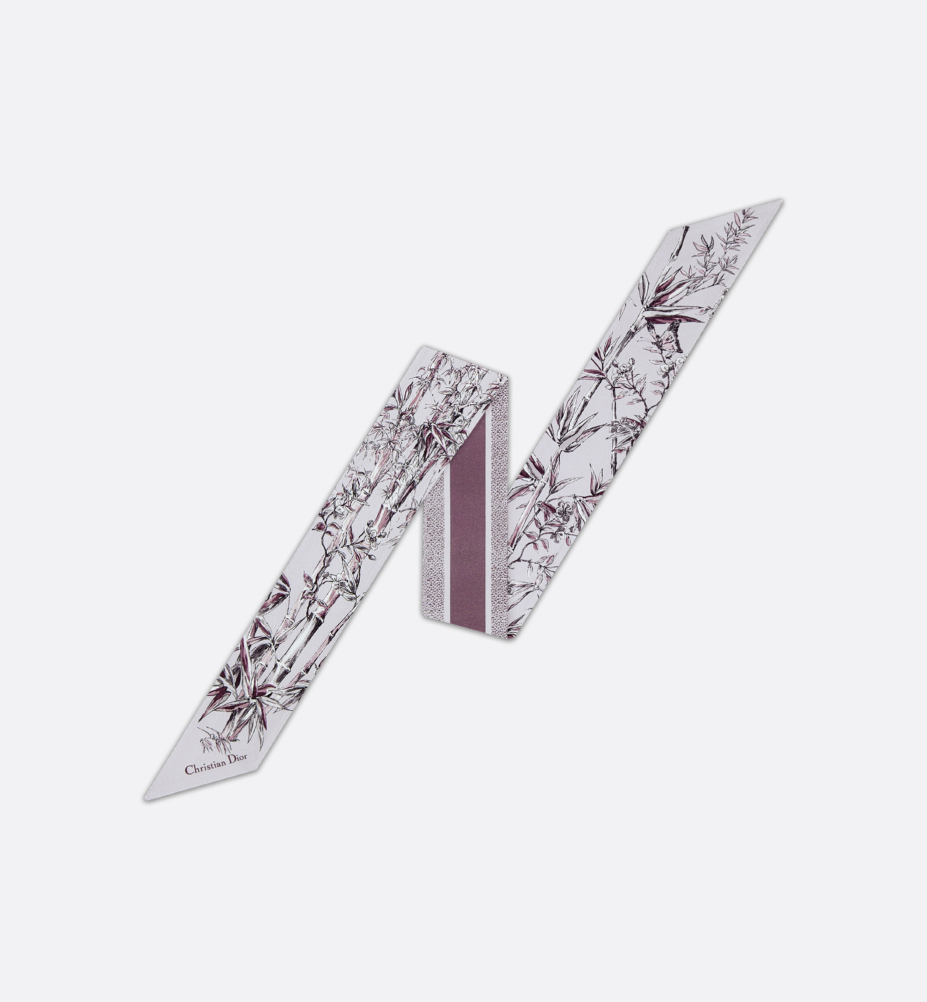 Toile de Jouy Natura Mitzah Scarf Purple Silk Twill | DIOR Toile de Jouy Natura Mitzah Scarf Purple Silk Twill | DIOR