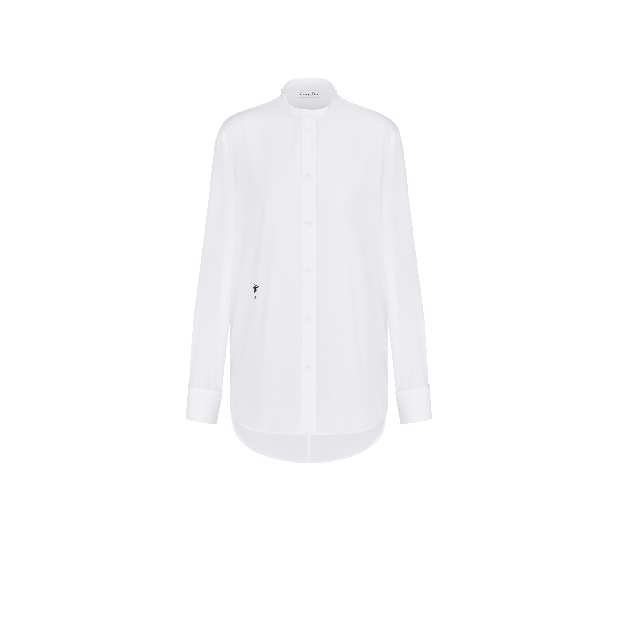 ルーシュカラー付き ブラウス コットンポプリン E09