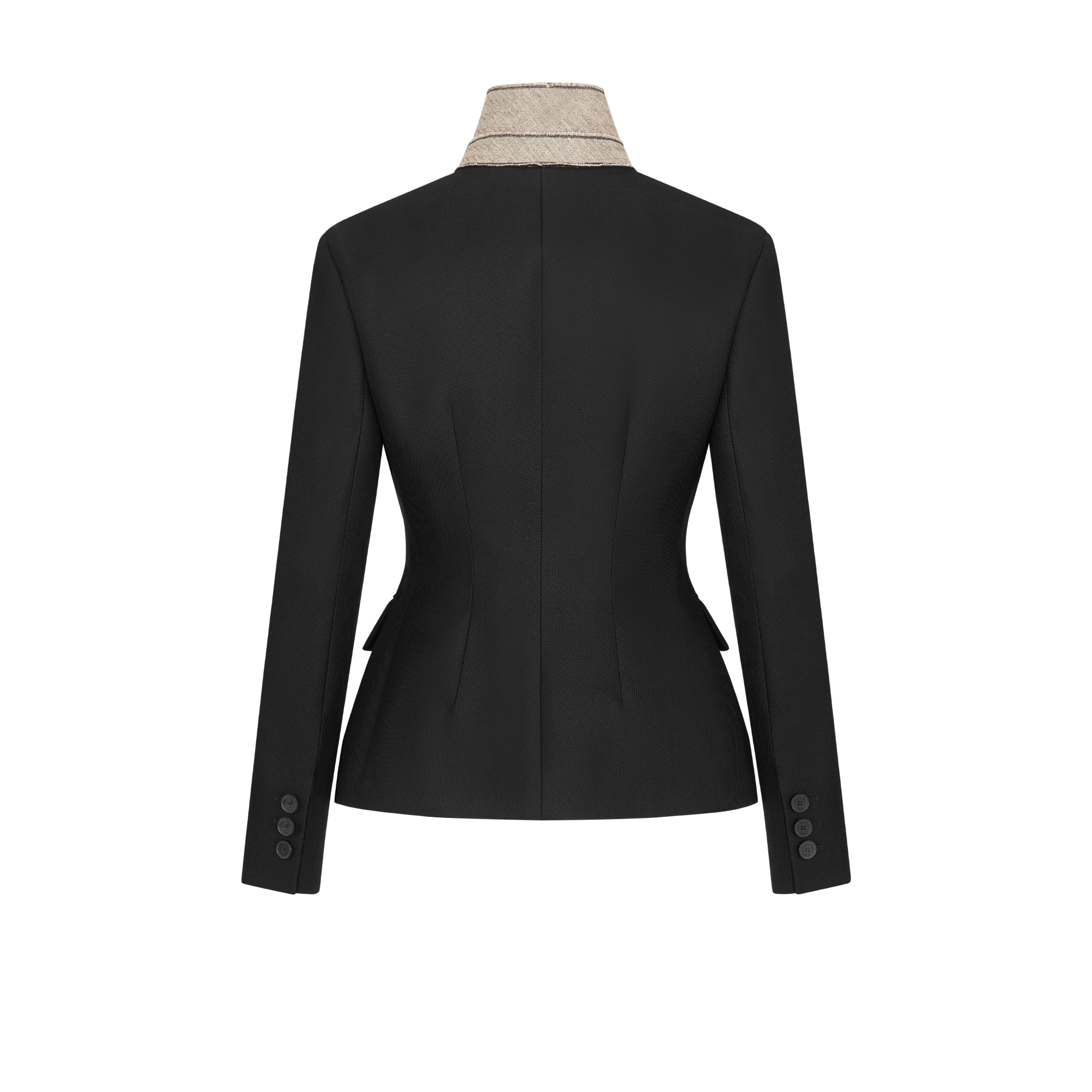 フィット ジャケット バージンウール & シルク グレインドプードル E08